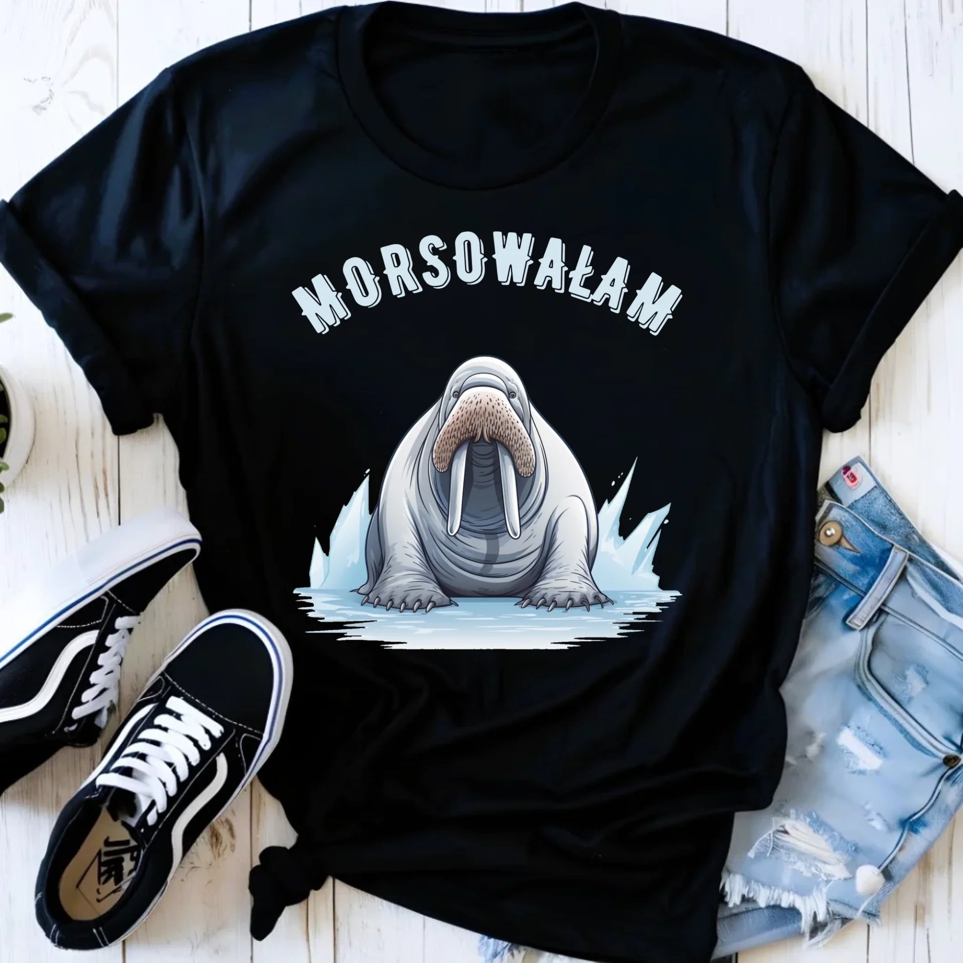 Koszulka damska - prezent dla morsa - Morsowałam - Mors HM18 - StoryCups.pl