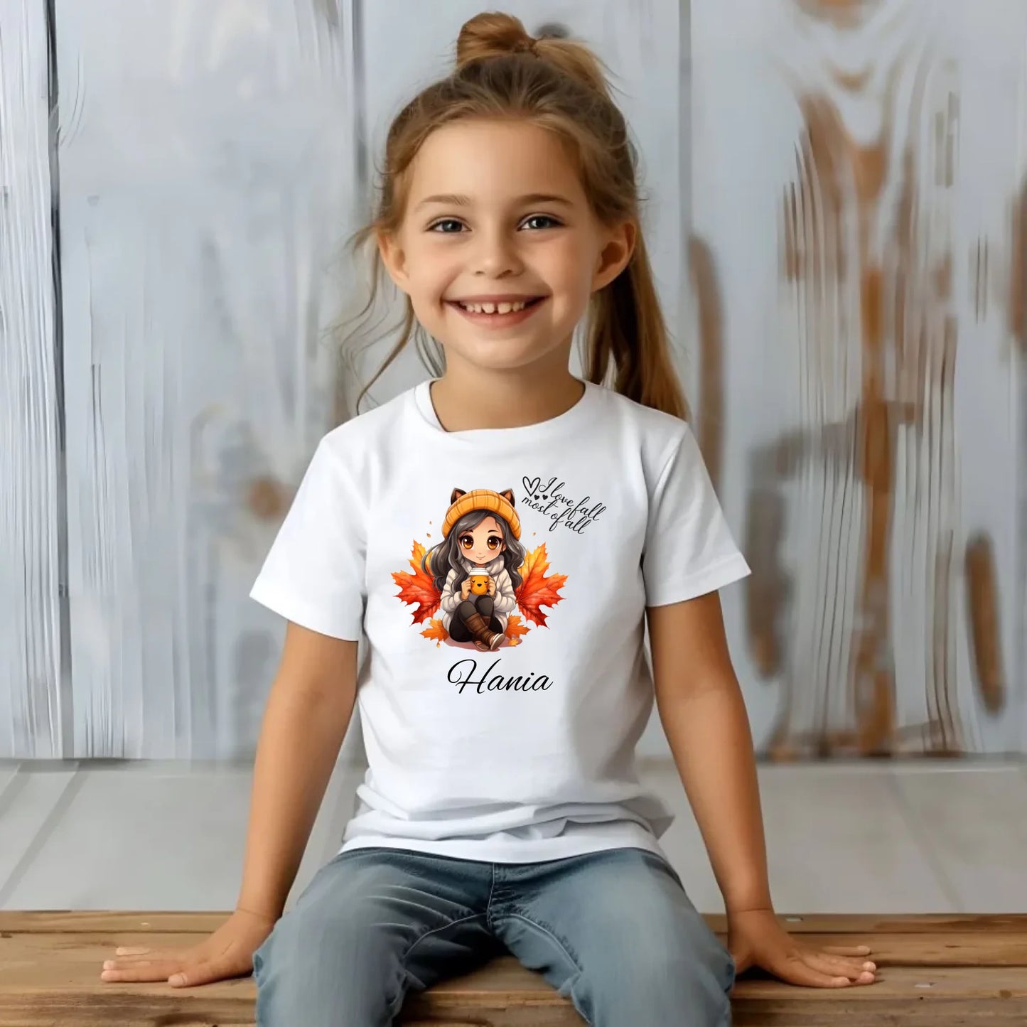 Koszulka dziecięca jesienna - Anime - personalizowana JS06 - StoryCups.pl