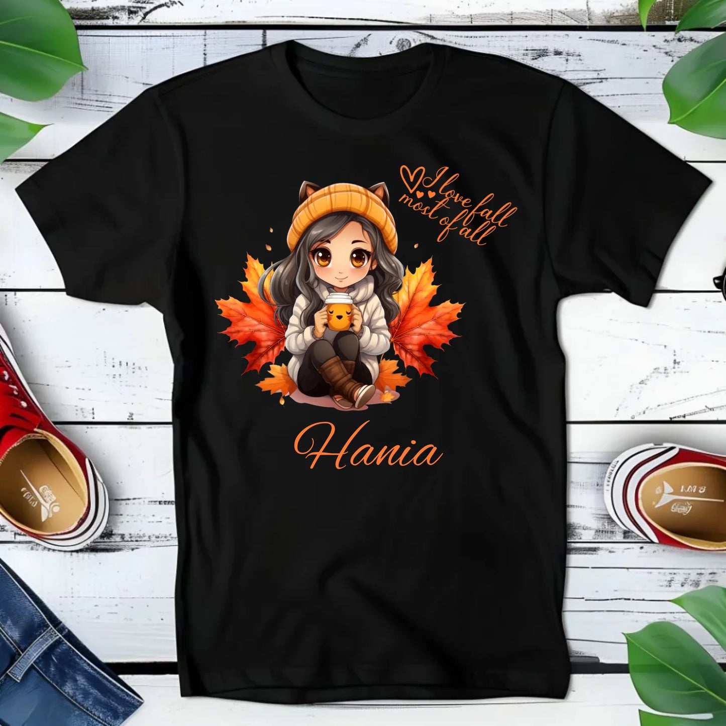 Koszulka dziecięca jesienna - Anime - personalizowana JS06 - StoryCups.pl