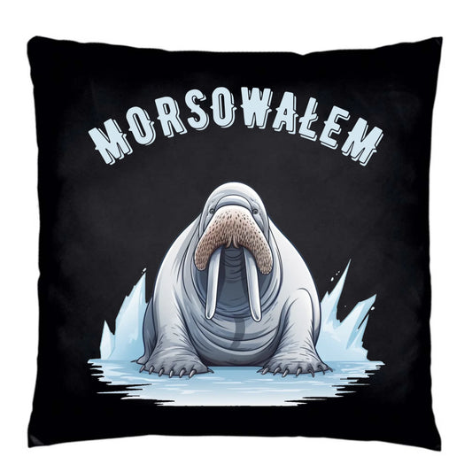 Poduszka dekoracyjna - prezent dla morsa - Morsowałem - Mors HM01 - StoryCups.pl