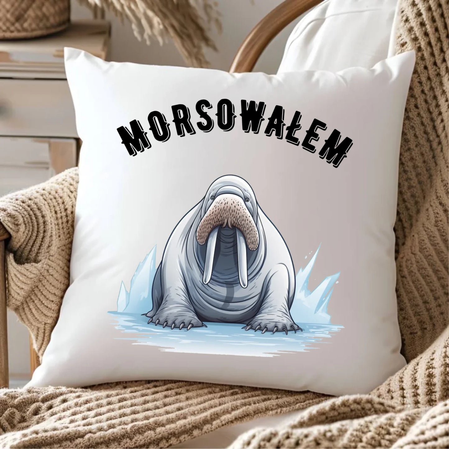 Poduszka - prezent dla morsa - Morsowałem - Mors HM01 - StoryCups.pl