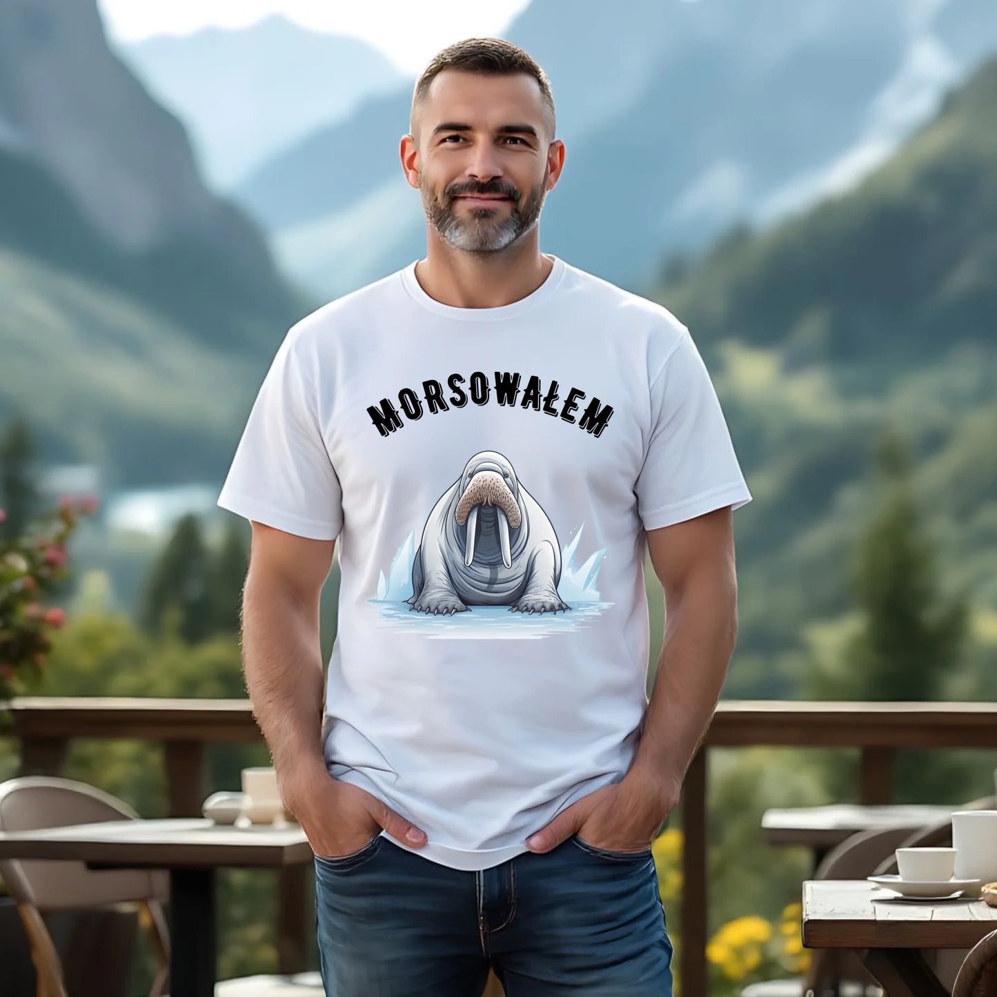 Koszulka męska dla morsa - Morsowałem HM01 - StoryCups.pl