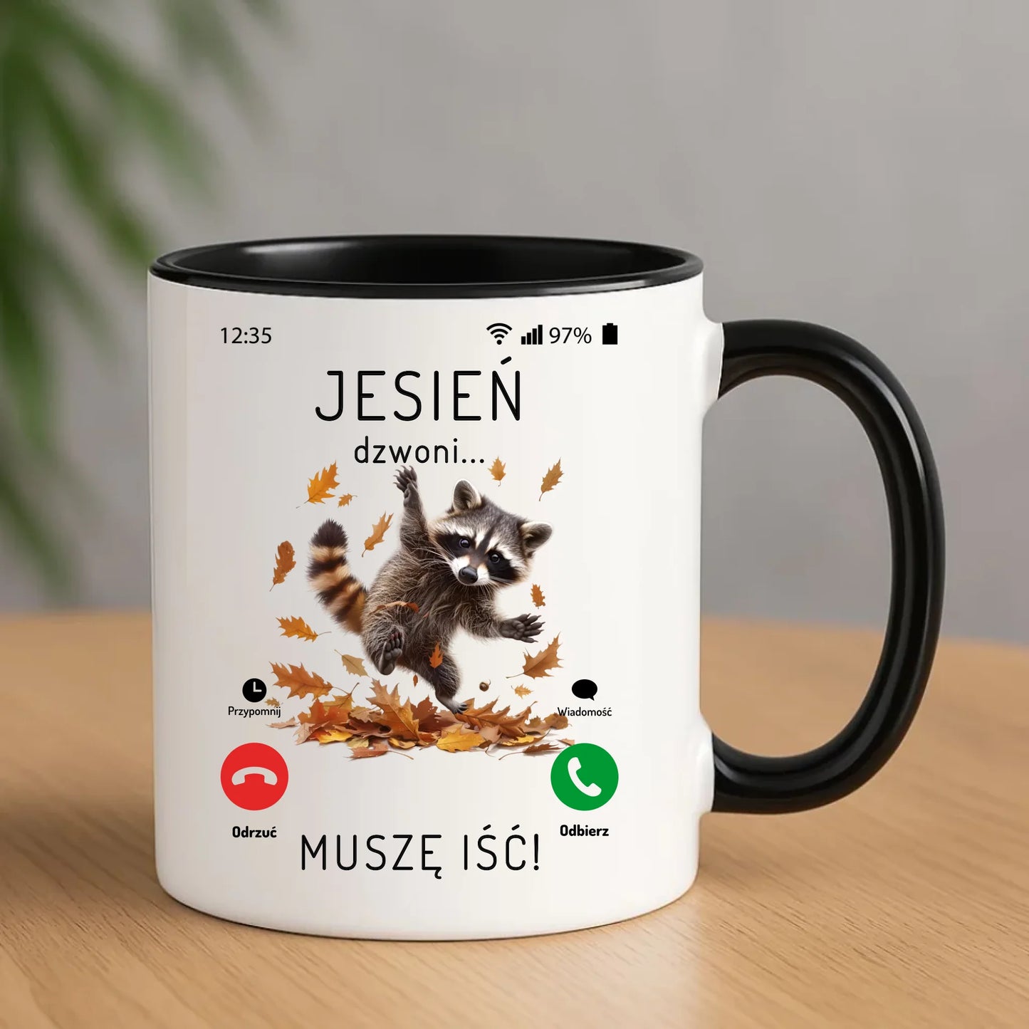 Kubek jesienny - Jesień dzwoni muszę iść JS18 - StoryCups.pl