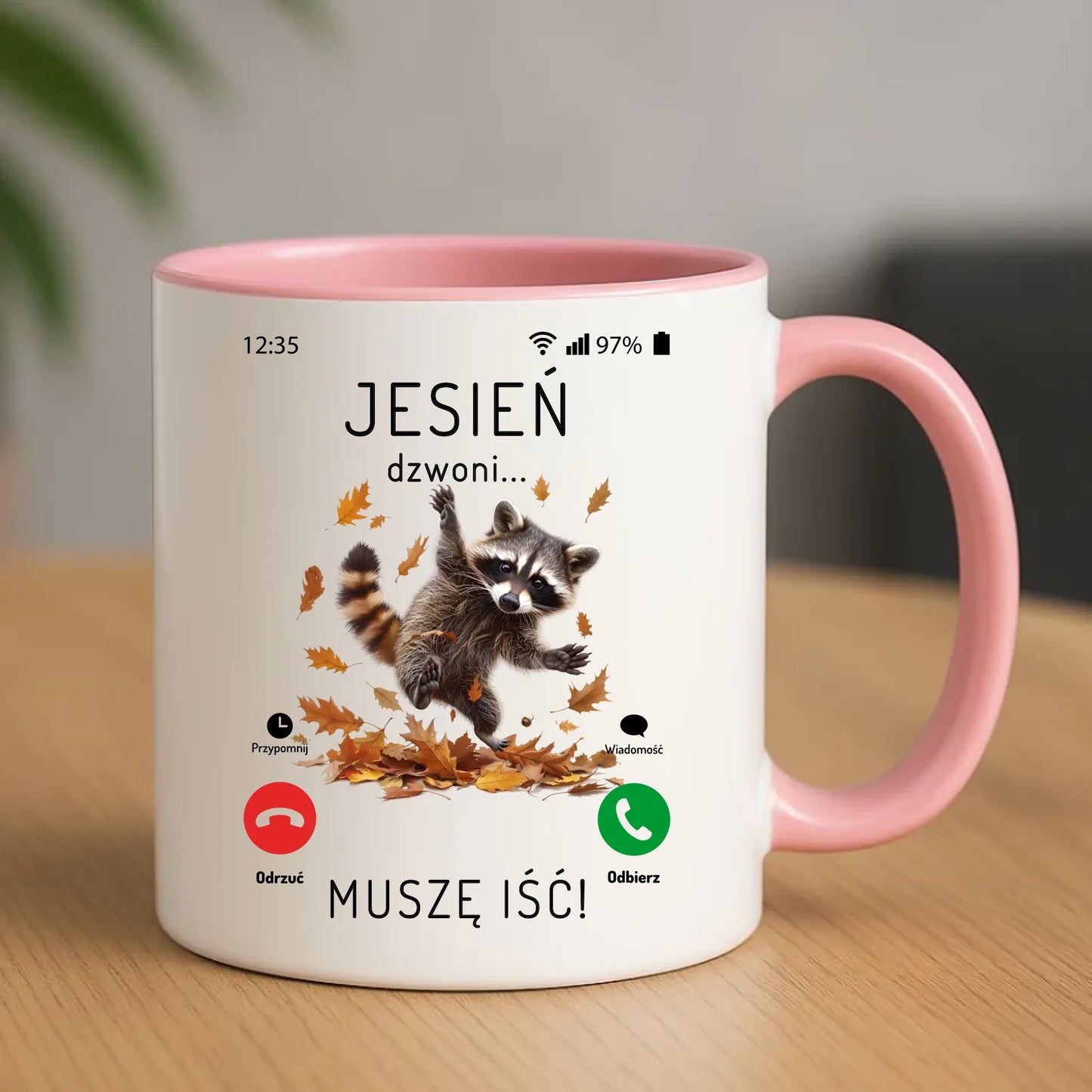 Kubek jesienny - Jesień dzwoni muszę iść JS18 - StoryCups.pl