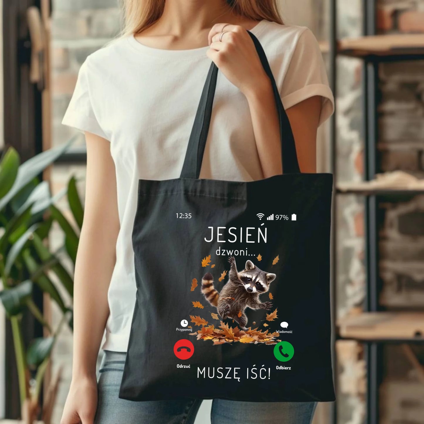 Torba jesienna - Jesień dzwoni muszę iść JS18 - StoryCups.pl