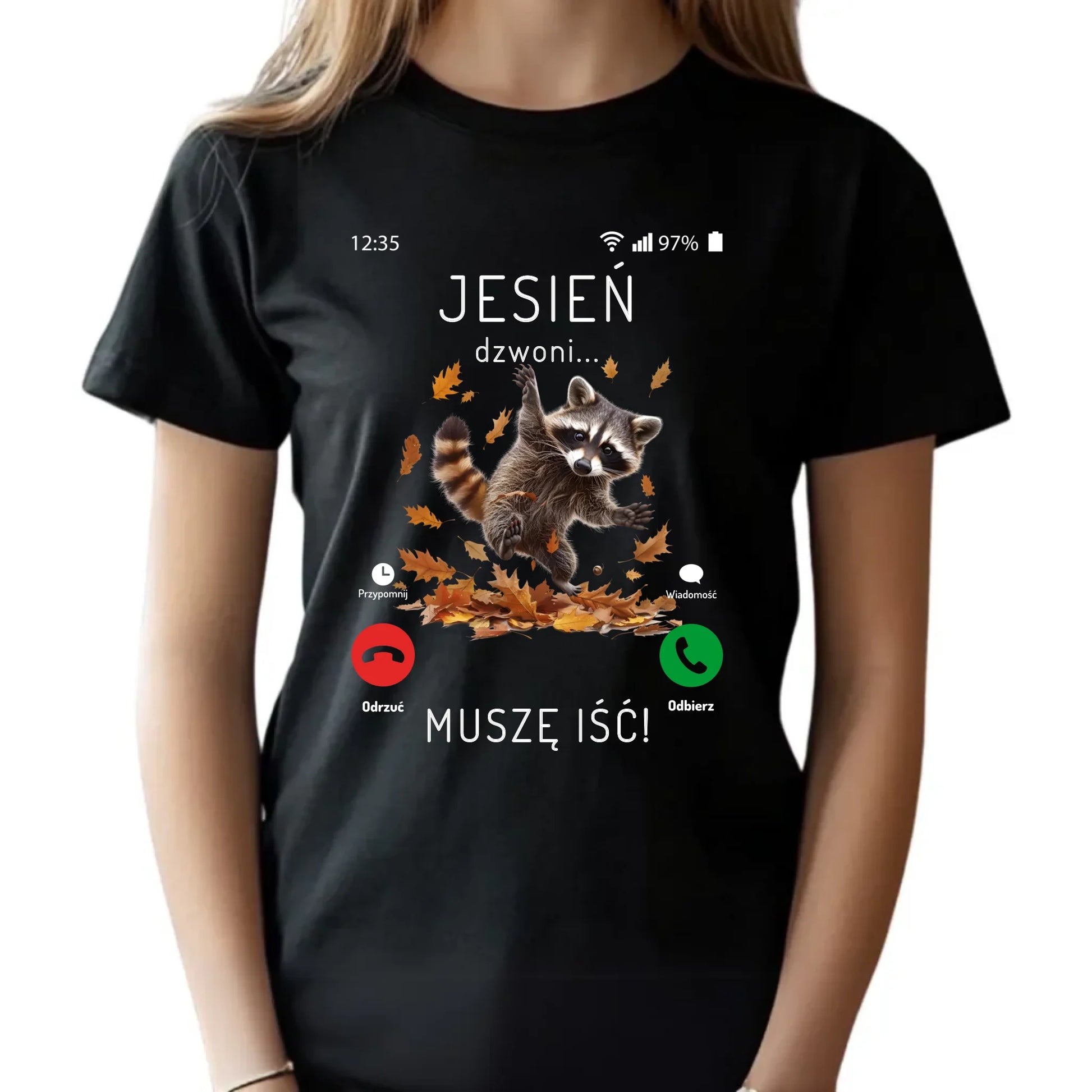 Koszulka dziecięca jesienna - Jesień dzwoni muszę iść JS18 - StoryCups.pl