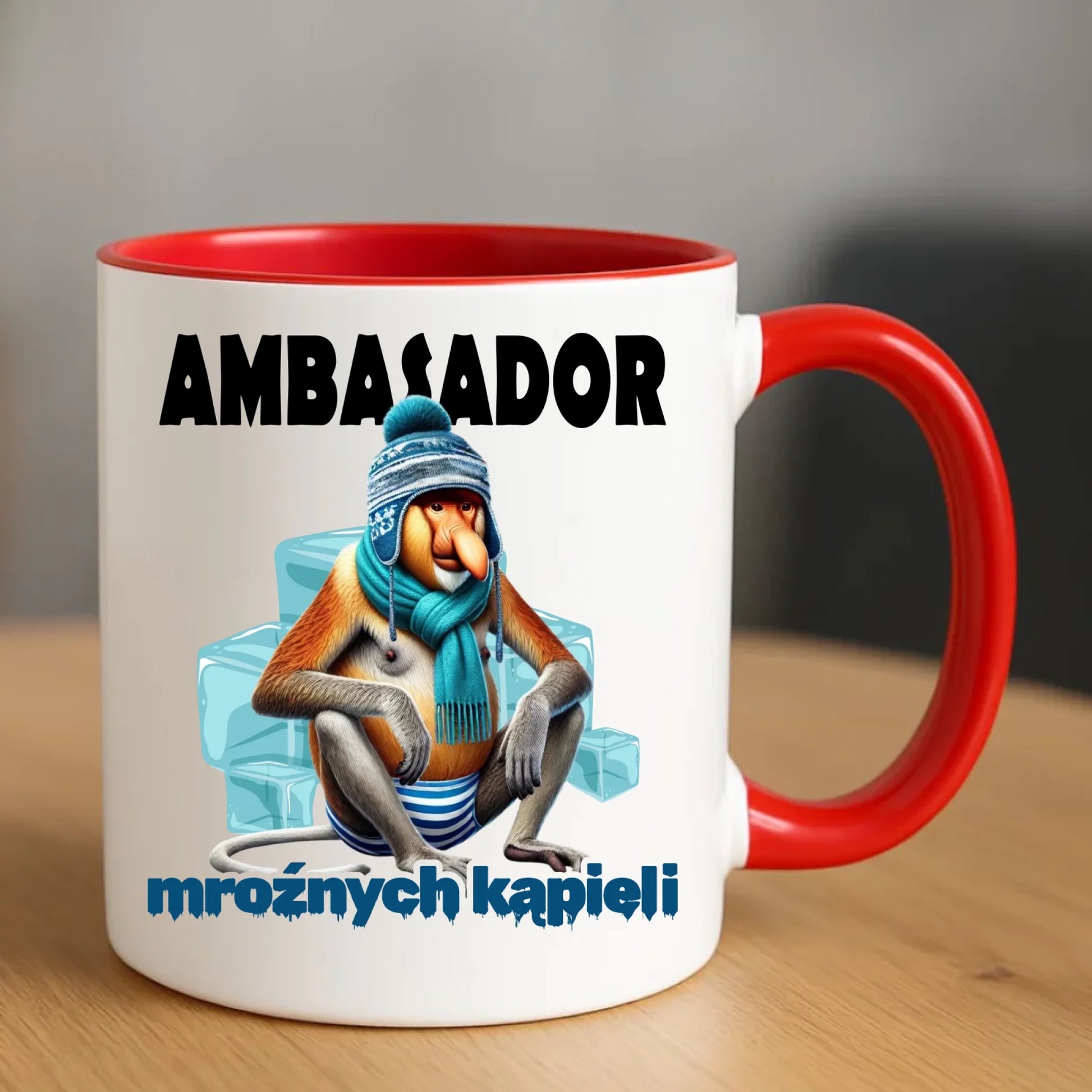 Kubek - prezent dla morsa - Janusz Nosacz Mors - Ambasador mroźnych kąpieli HM03 - StoryCups.pl