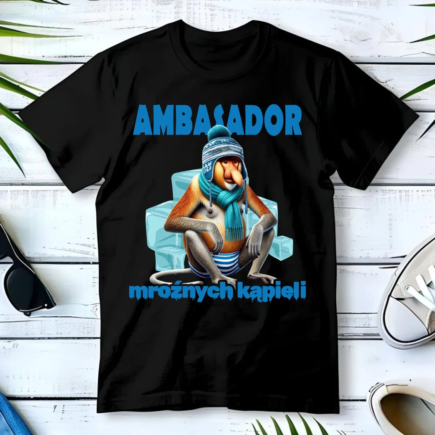 Koszulka męska - prezent dla morsa - Janusz Nosacz Mors - Ambasador mroźnych kąpieli HM03 - StoryCups.pl
