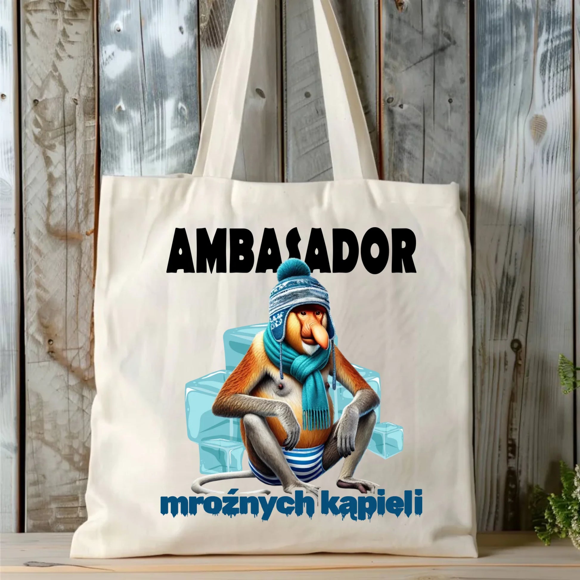 Torba - prezent dla morsa - Janusz Nosacz Mors - Ambasador mroźnych kąpieli HM03 - StoryCups.pl