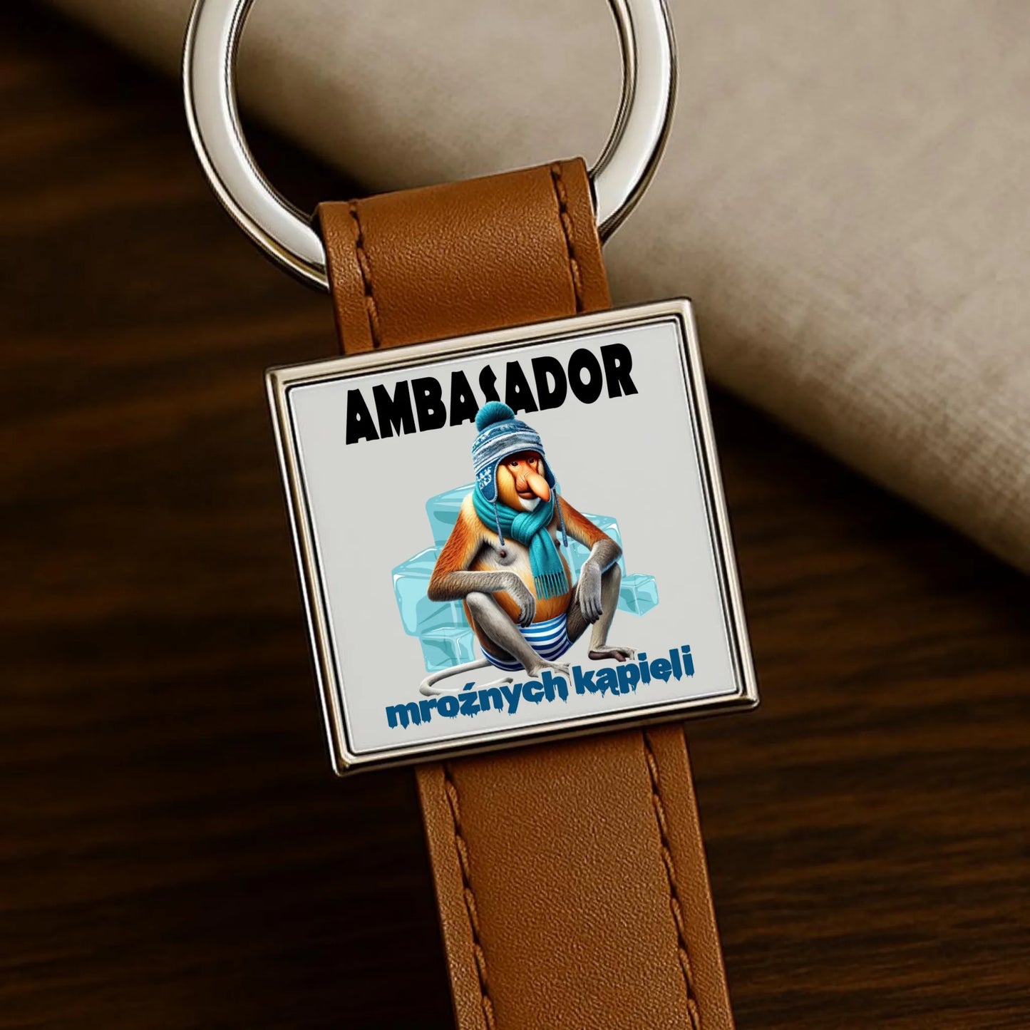 Brelok - prezent dla morsa - Janusz Nosacz Mors - Ambasador mroźnych kąpieli HM03 - StoryCups.pl