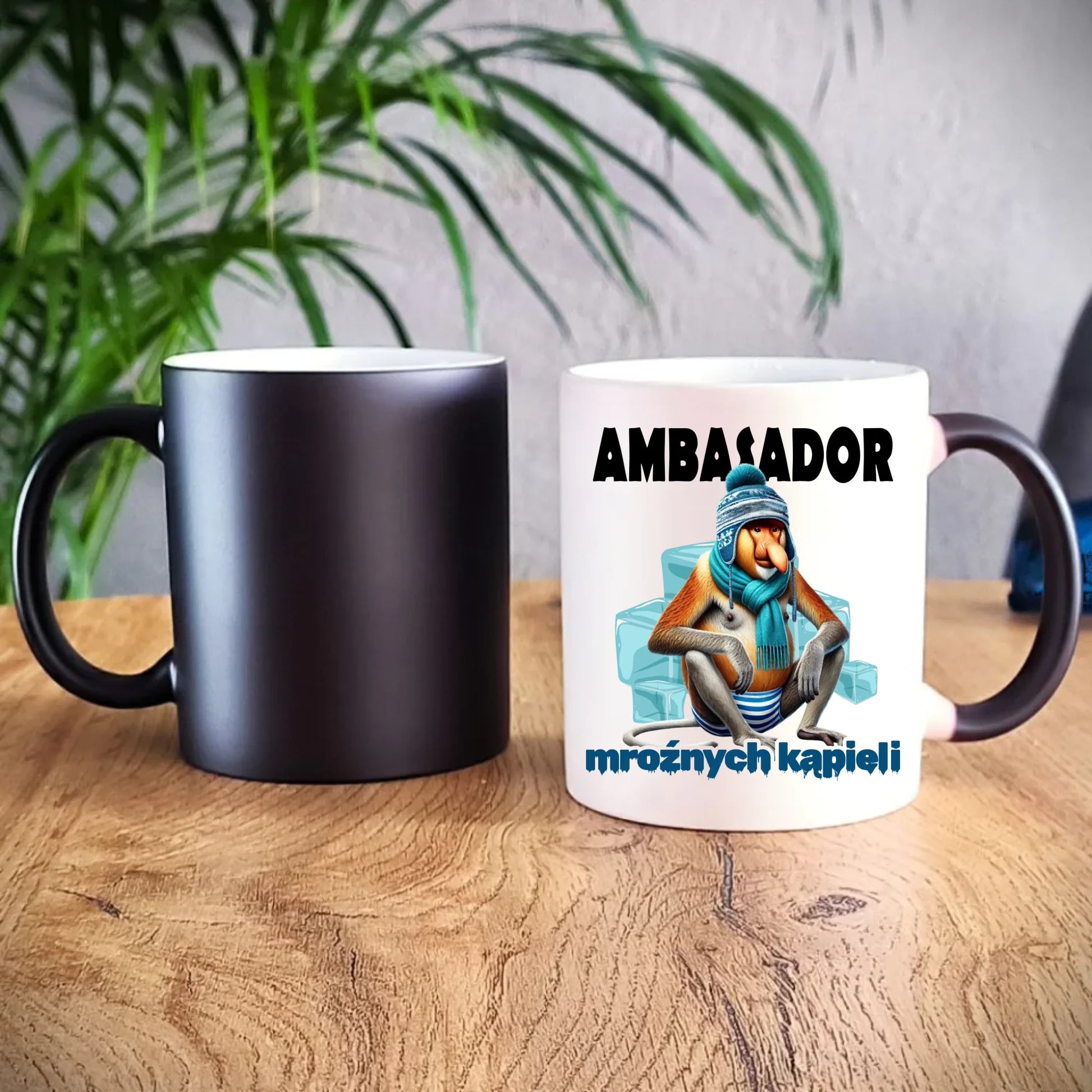 Kubek magiczny - prezent dla morsa - Janusz Nosacz Mors - Ambasador mroźnych kąpieli HM03 - StoryCups.pl