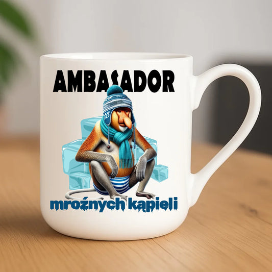 Kubek elegant - prezent dla morsa - Janusz Nosacz Mors - Ambasador mroźnych kąpieli HM03 - StoryCups.pl
