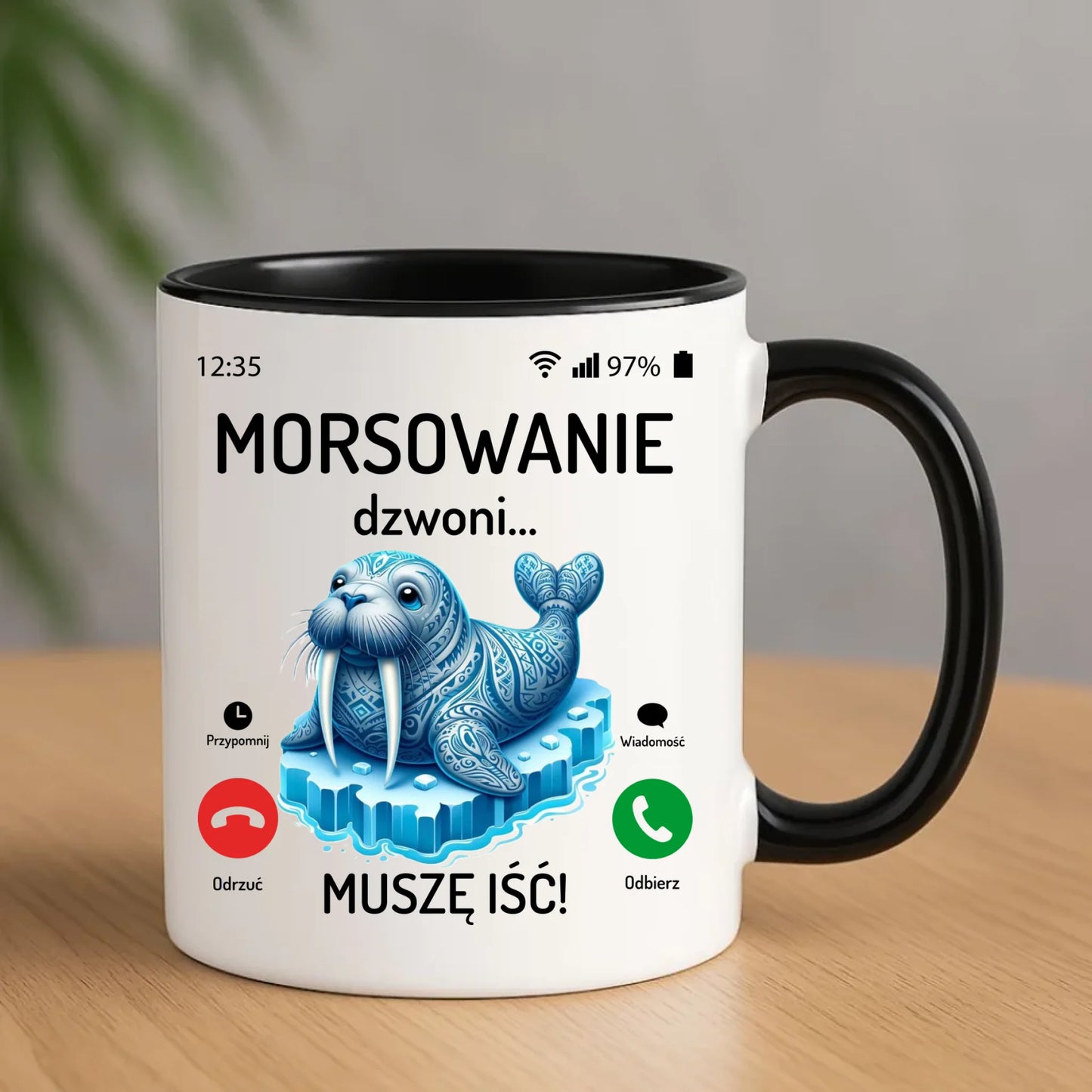 Kubek - prezent dla morsa - Morsowanie dzwoni muszę iść - Mors HM04 - StoryCups.pl