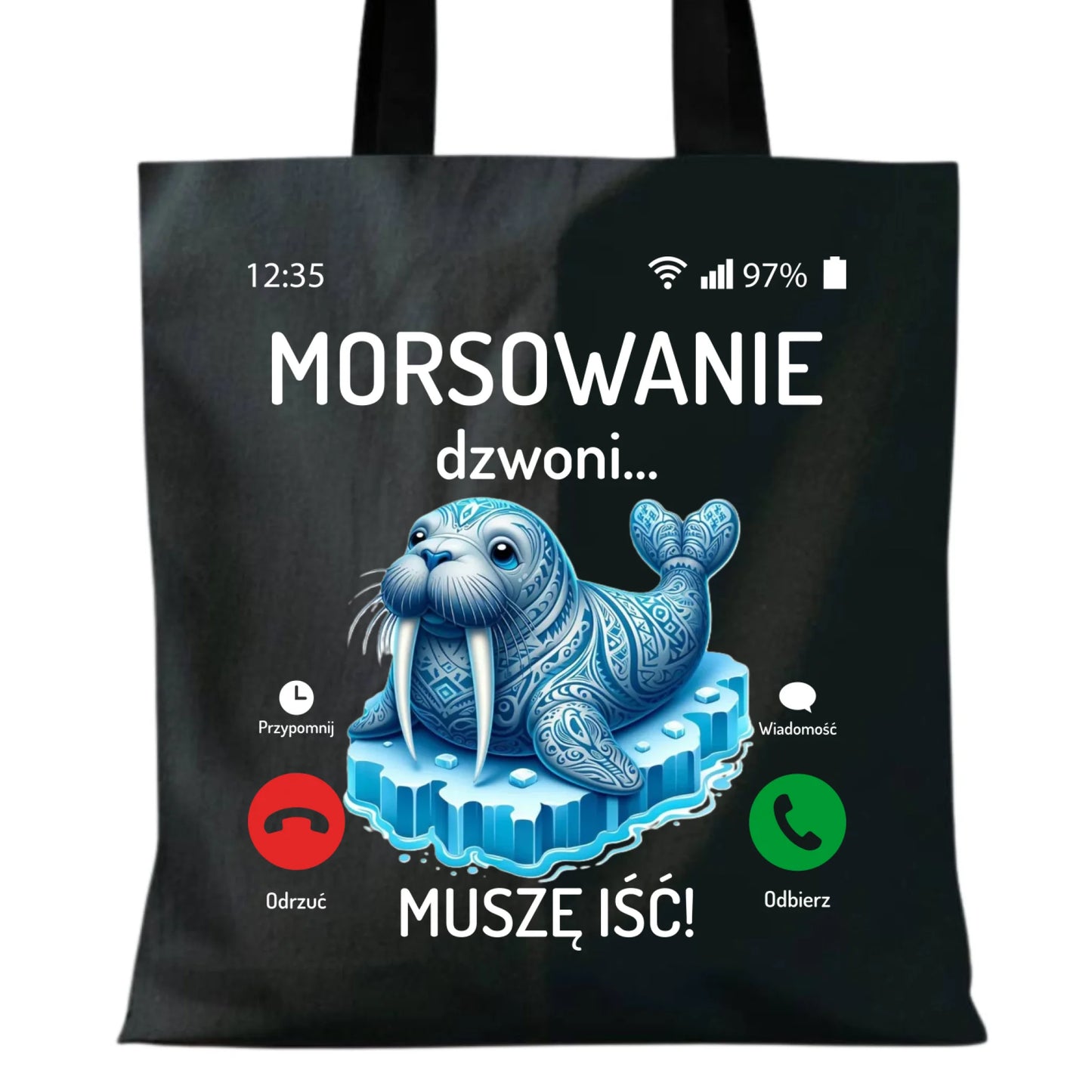 Torba - prezent dla morsa - Morsowanie dzwoni muszę iść - Mors HM04 - StoryCups.pl