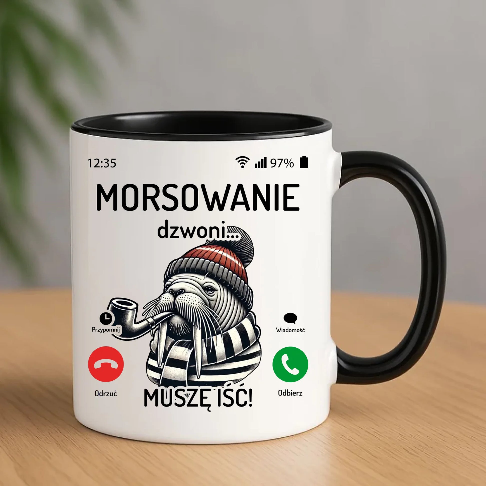 Kubek - prezent dla morsa - Morsowanie dzwoni muszę iść - Mors HM19 - StoryCups.pl
