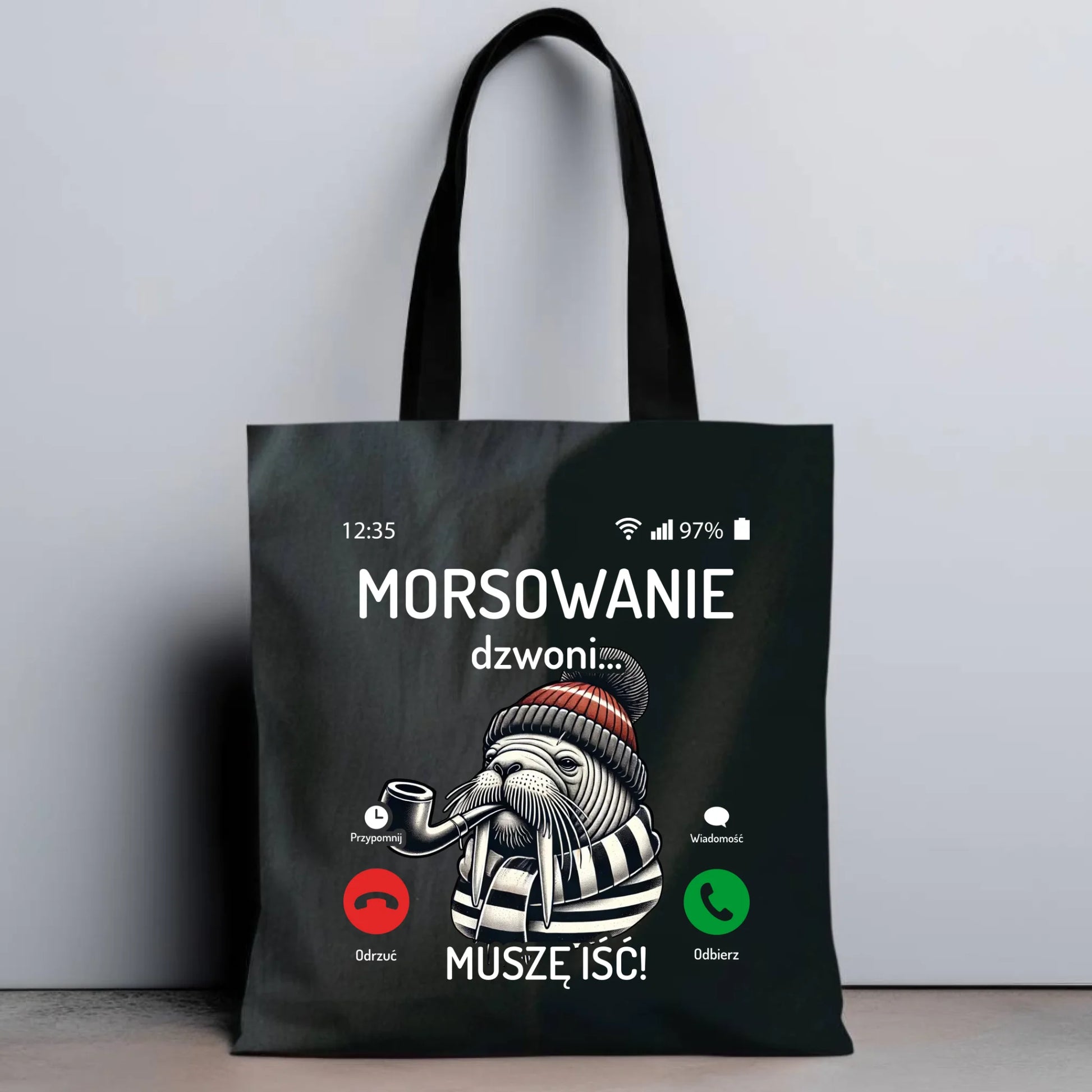 Torba - prezent dla morsa - Morsowanie dzwoni muszę iść - Mors HM19 - StoryCups.pl