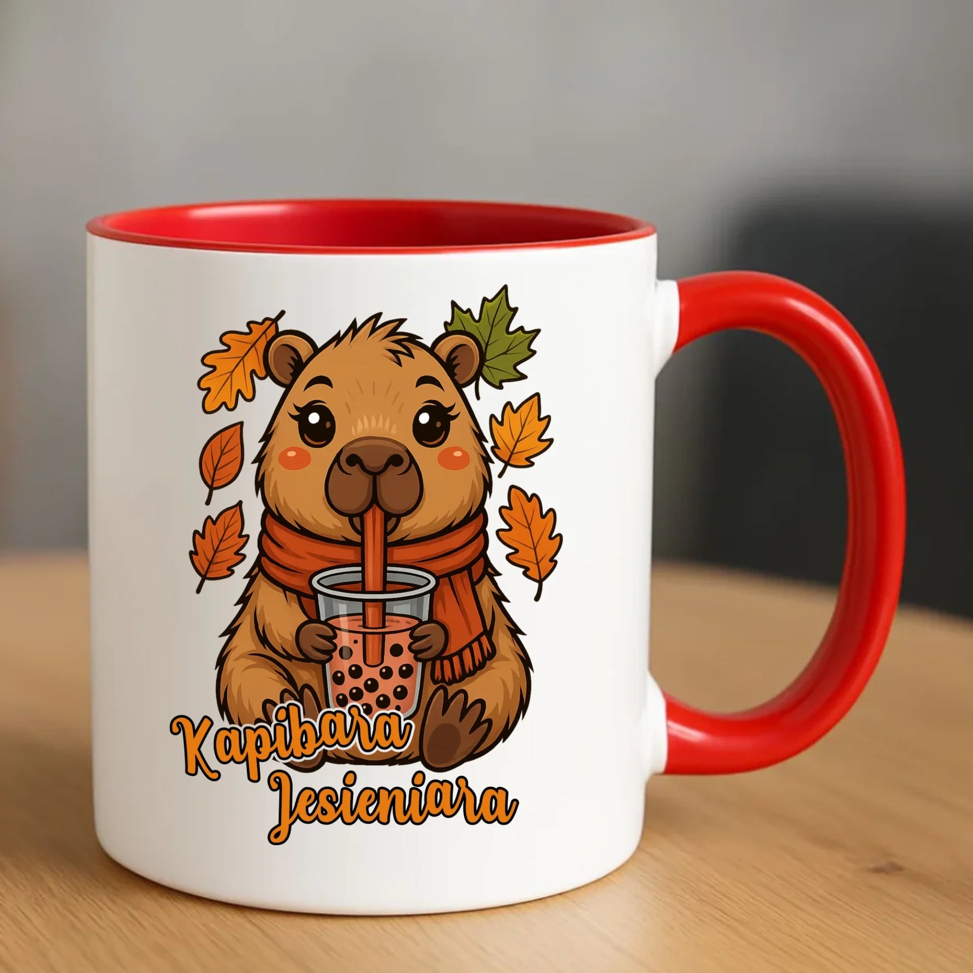 Kubek jesienny - Kapibara Jesieniara JS19 - StoryCups.pl