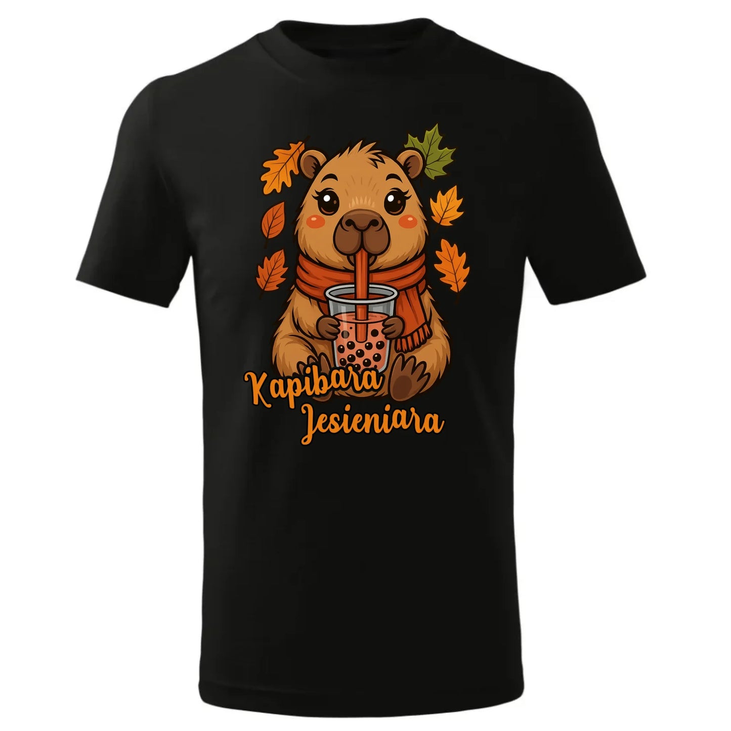 Koszulka dziecięca jesienna - Kapibara Jesieniara JS19 - StoryCups.pl