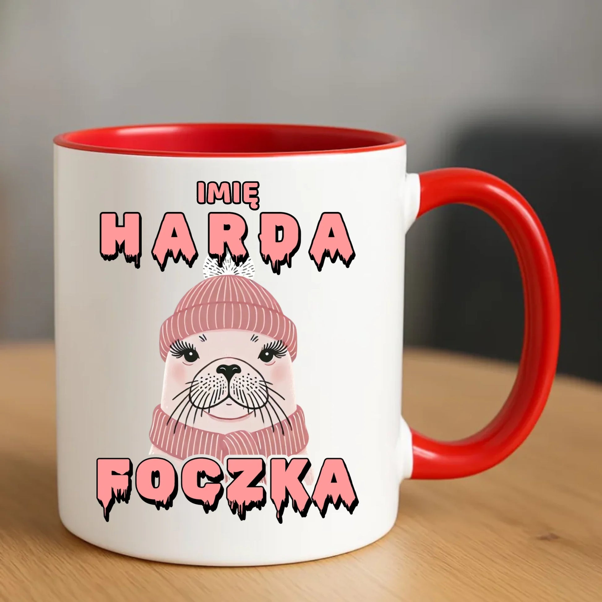 Kubek - prezent dla morsa - Harda foczka - personalizowany HM05 - StoryCups.pl