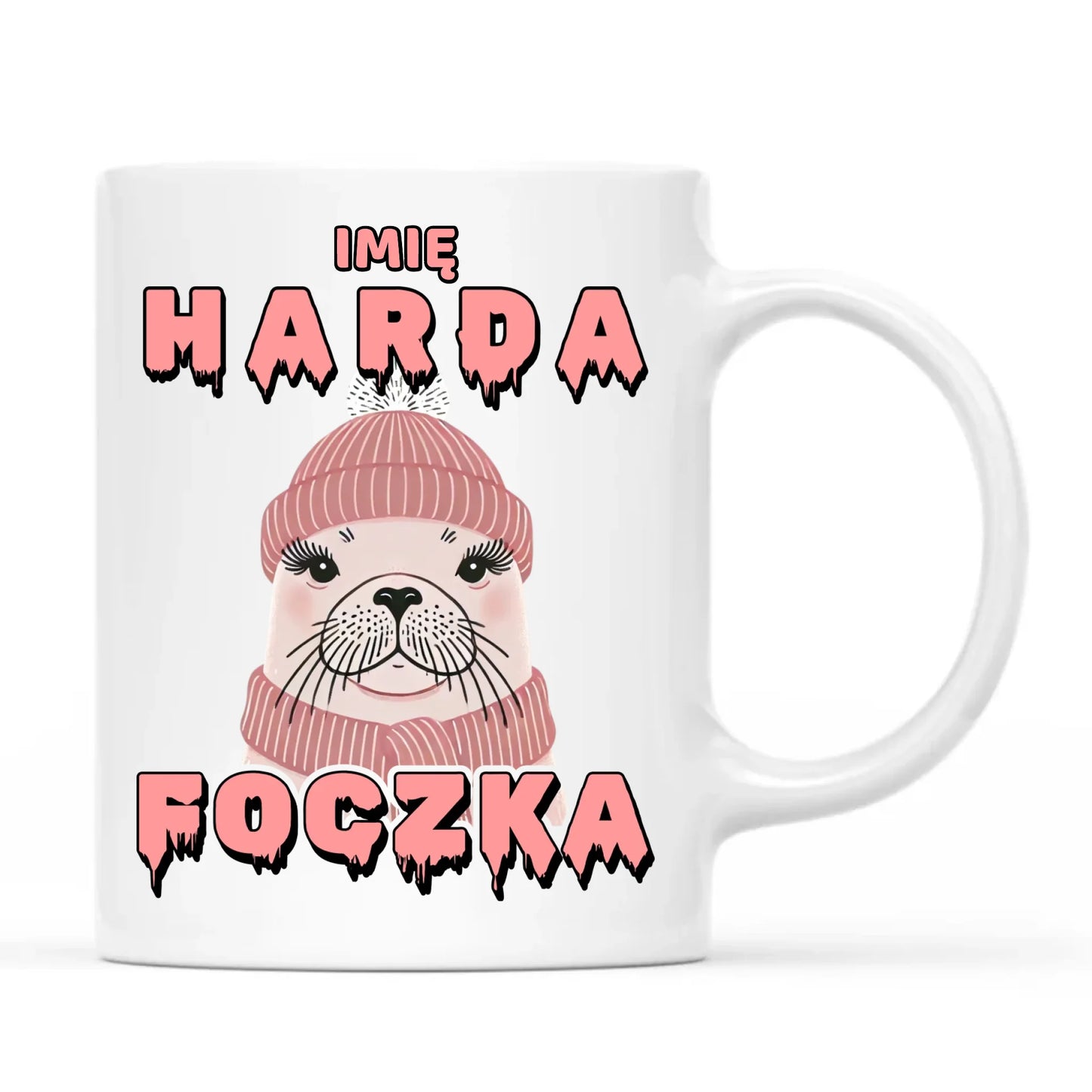 Kubek - prezent dla morsa - Harda foczka - personalizowany HM05 - StoryCups.pl