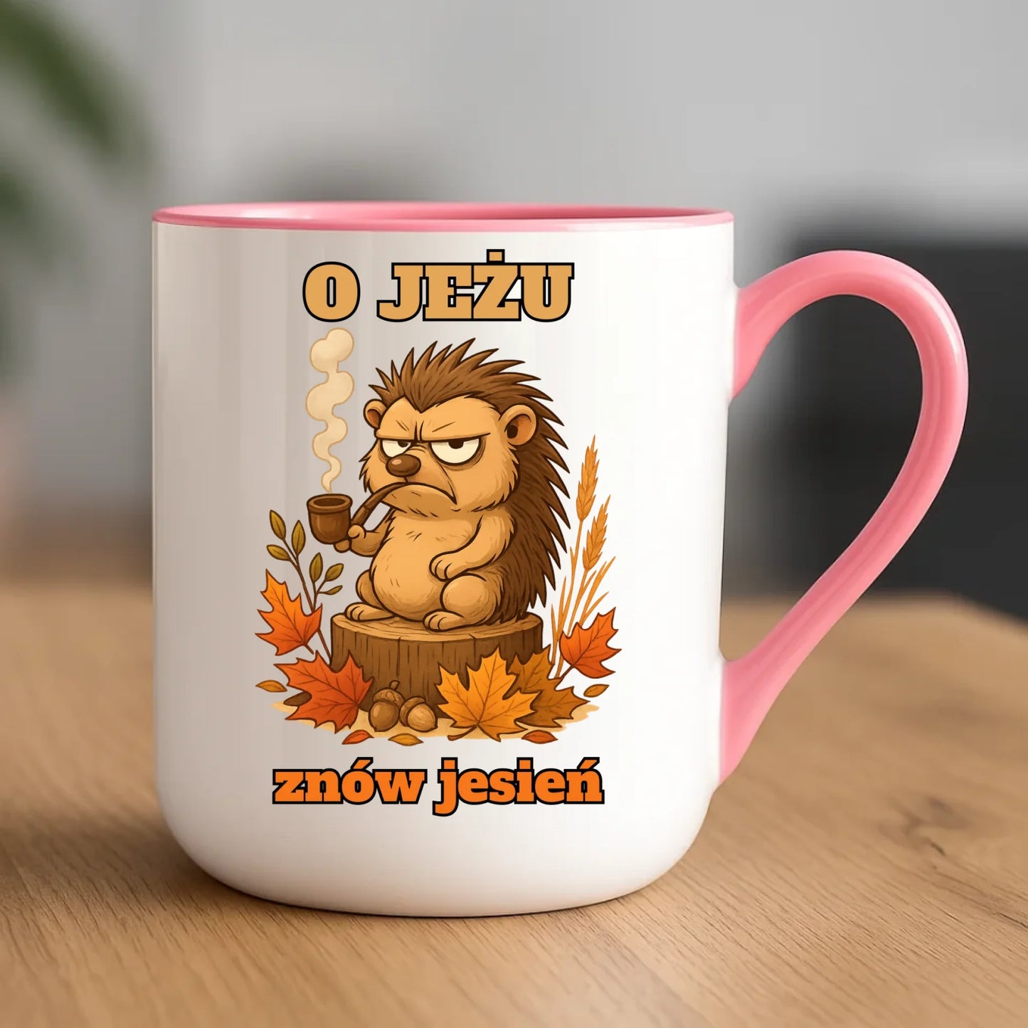 Kubek elegant jesienny - O jeżu znów jesień JS20 - StoryCups.pl
