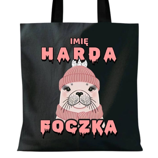 Torba - prezent dla morsa - Harda foczka - personalizowana HM05 - StoryCups.pl