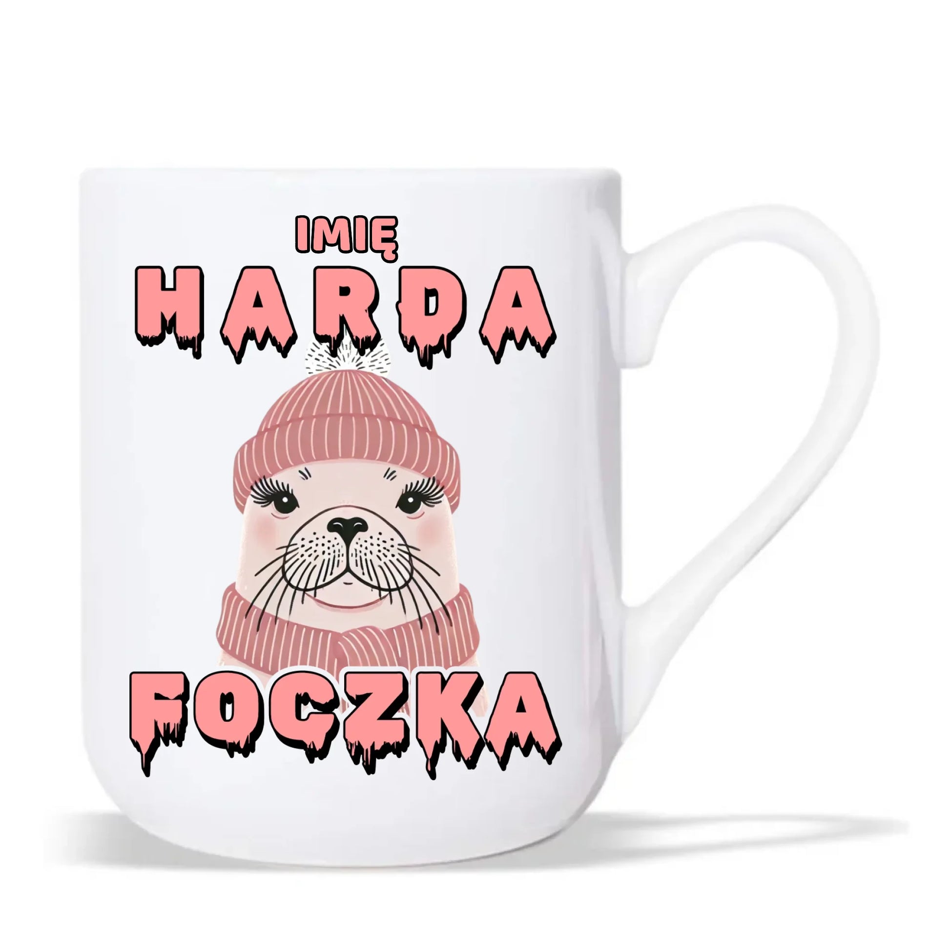 Kubek elegant - prezent dla morsa - Harda foczka - personalizowany HM05 - StoryCups.pl