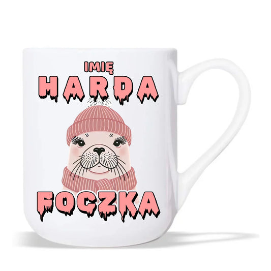 Kubek elegant - prezent dla morsa - Harda foczka - personalizowany HM05 - StoryCups.pl