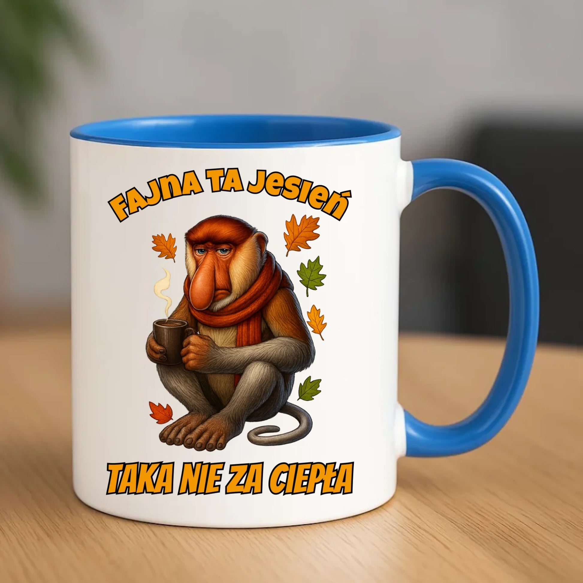 Kubek jesienny - Janusz Nosacz - Fajna ta jesień, taka nie za ciepła JS21 - StoryCups.pl