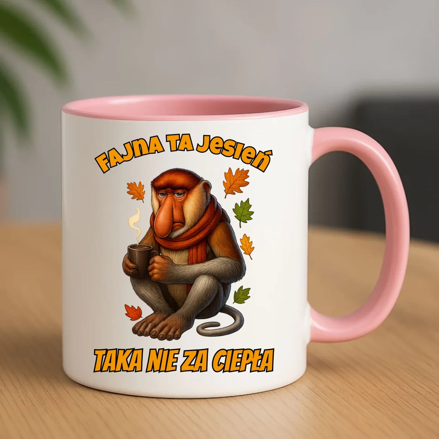 Kubek jesienny - Janusz Nosacz - Fajna ta jesień, taka nie za ciepła JS21 - StoryCups.pl