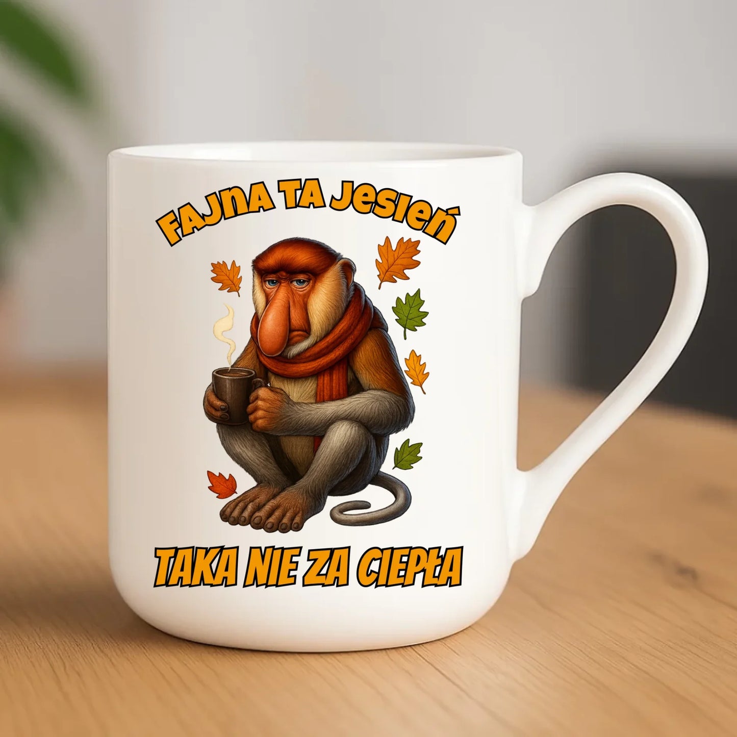 Kubek elegant jesienny - Janusz Nosacz - Fajna ta jesień, taka nie za ciepła JS21 - StoryCups.pl