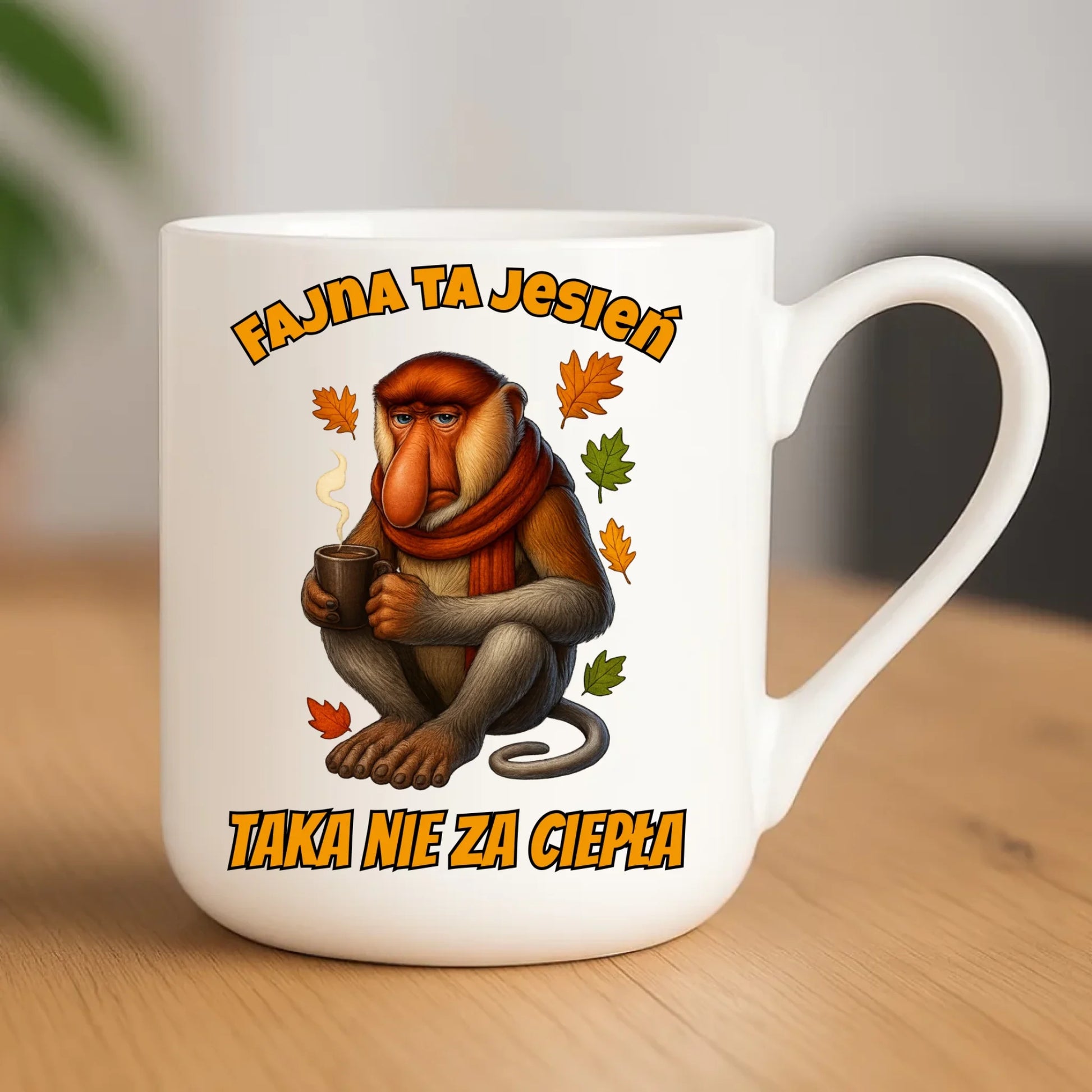 Kubek elegant jesienny - Janusz Nosacz - Fajna ta jesień, taka nie za ciepła JS21 - StoryCups.pl