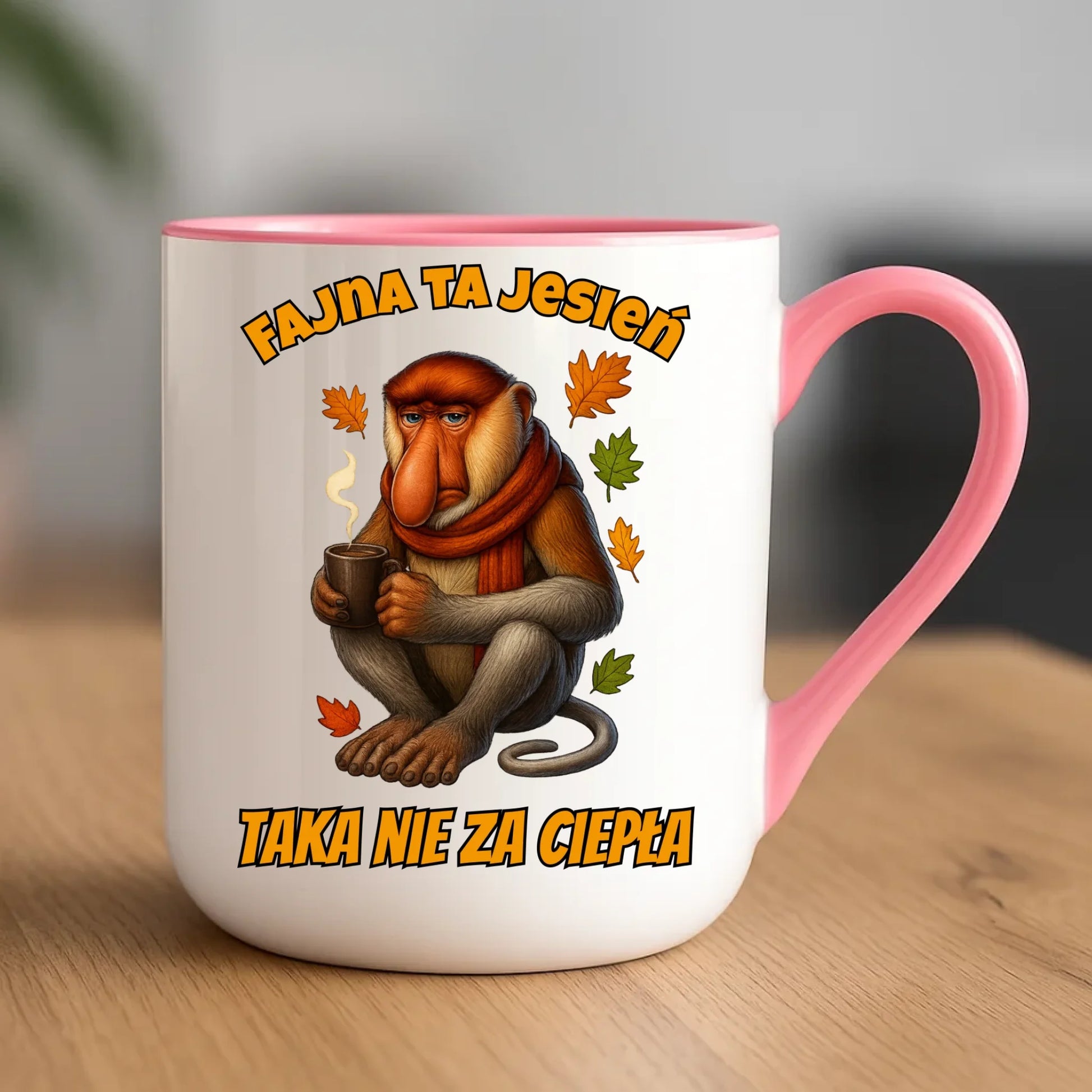 Kubek elegant jesienny - Janusz Nosacz - Fajna ta jesień, taka nie za ciepła JS21 - StoryCups.pl