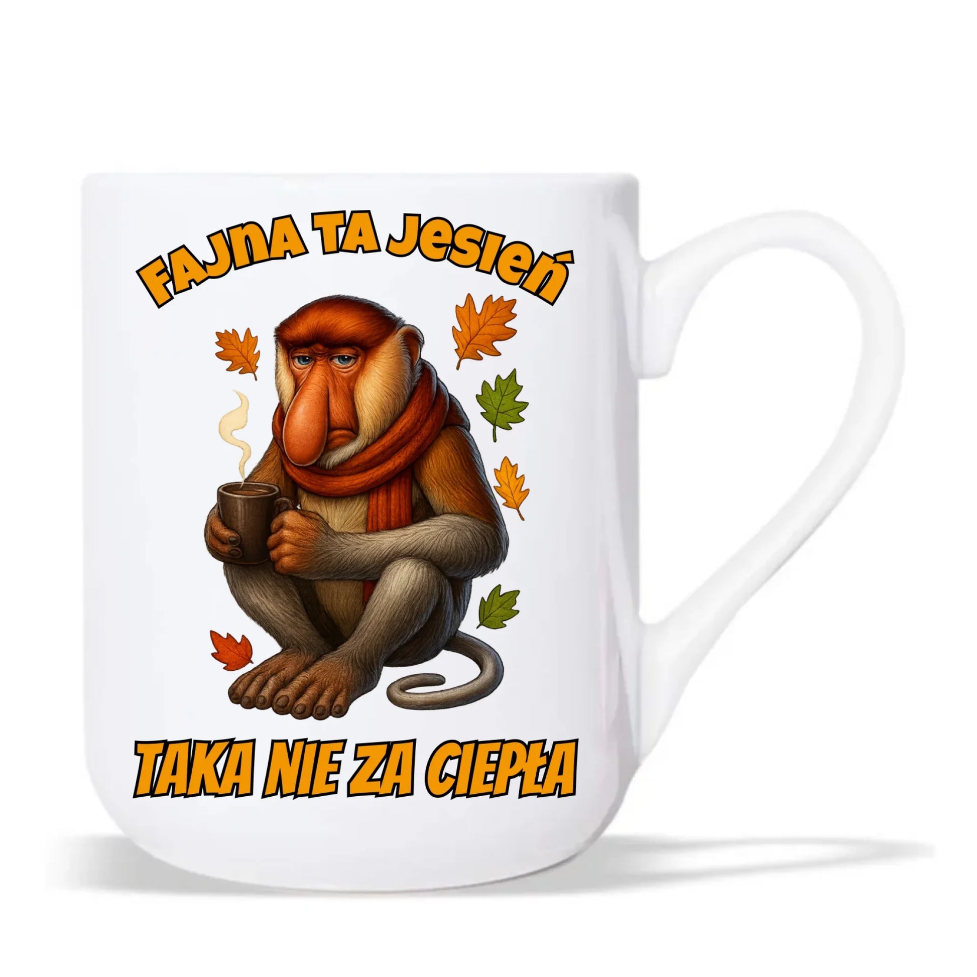 Kubek elegant jesienny - Janusz Nosacz - Fajna ta jesień, taka nie za ciepła JS21 - StoryCups.pl