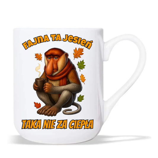 Kubek elegant jesienny - Janusz Nosacz - Fajna ta jesień, taka nie za ciepła JS21 - StoryCups.pl