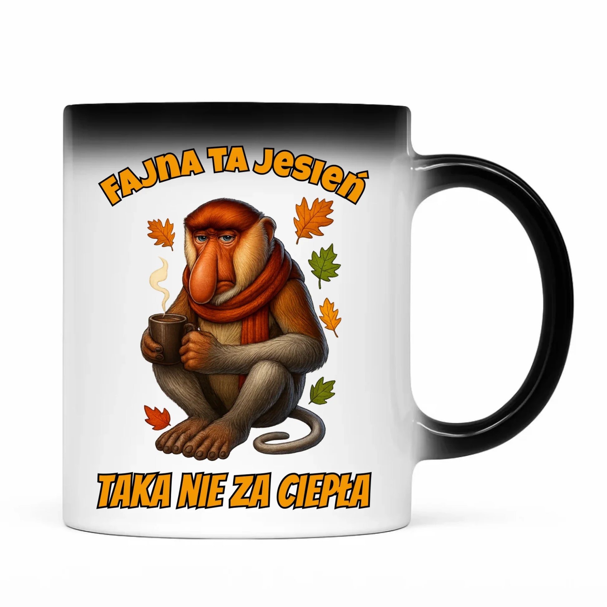 Kubek magiczny jesienny - Janusz Nosacz - Fajna ta jesień, taka nie za ciepła JS21 - StoryCups.pl