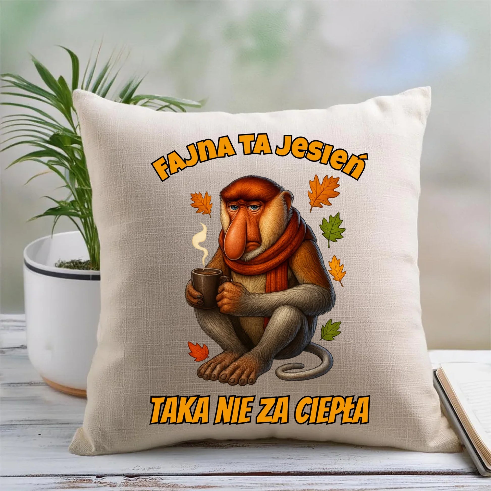 Poduszka jesienna - Janusz Nosacz - Fajna ta jesień, taka nie za ciepła JS21 - StoryCups.pl