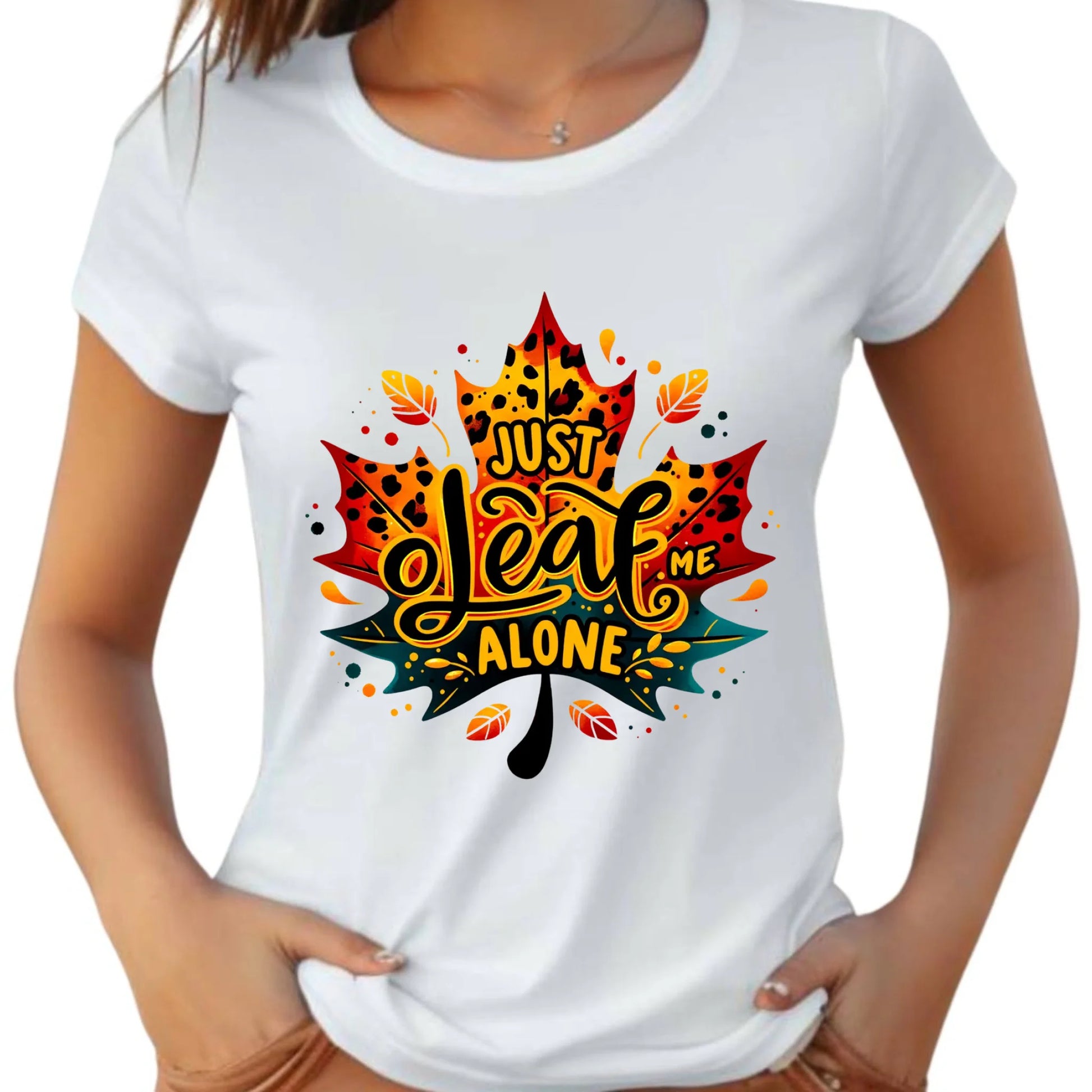 Koszulka damska jesienna - Just leaf me alone JS22 - StoryCups.pl