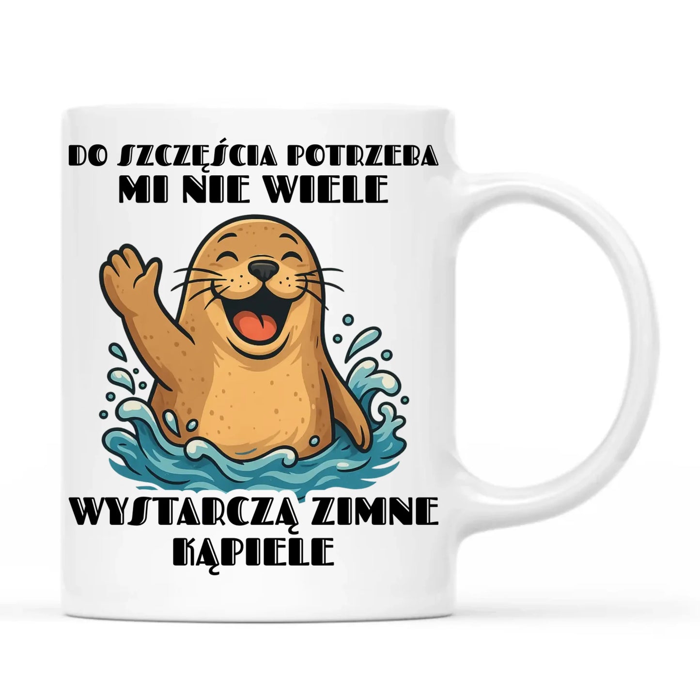 Kubek - prezent dla morsa - Do szczęścia potrzeba mi nie wiele HM06 - StoryCups.pl