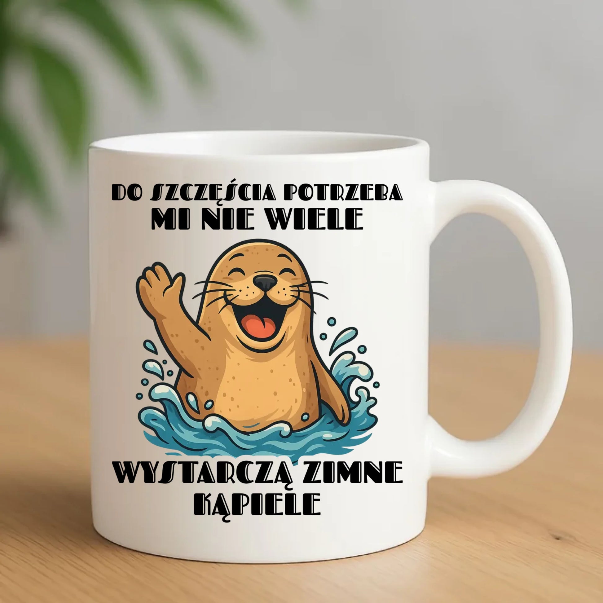 Kubek - prezent dla morsa - Do szczęścia potrzeba mi nie wiele HM06 - StoryCups.pl