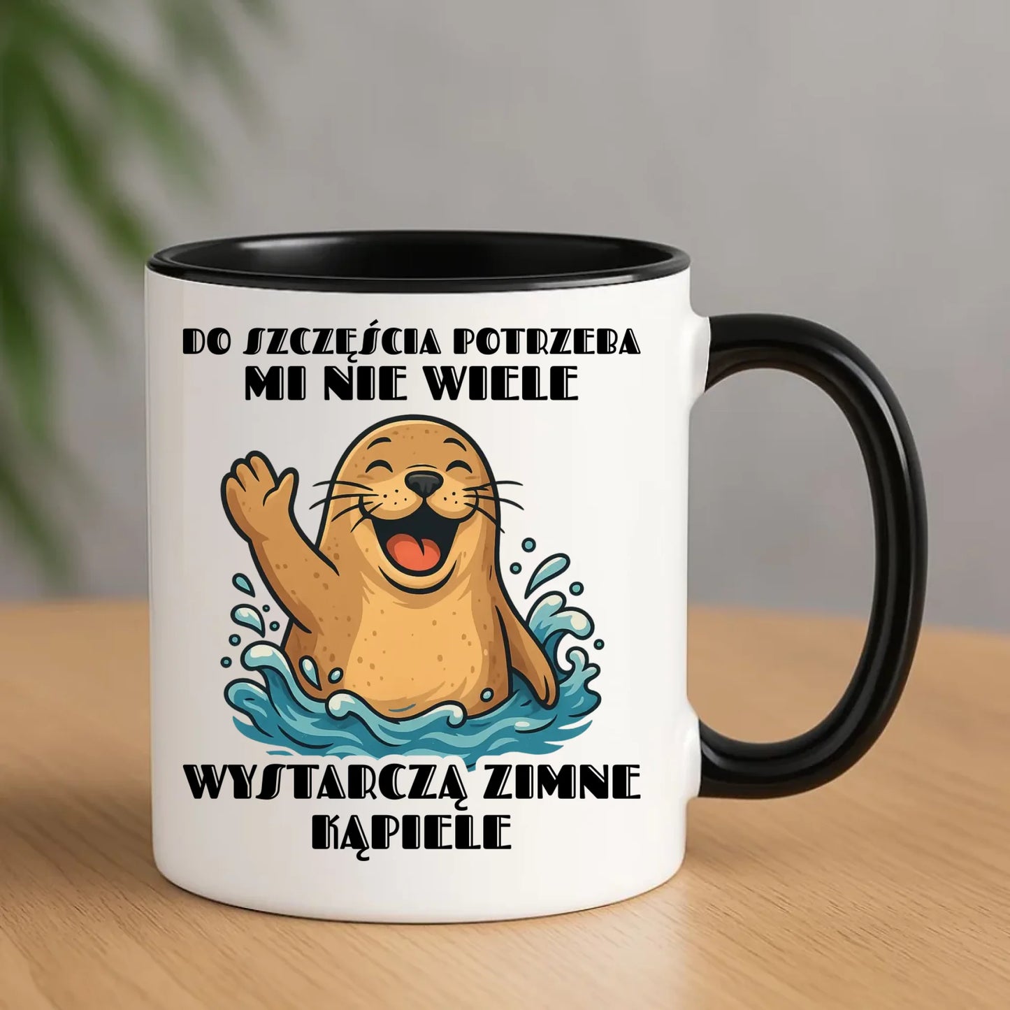 Kubek - prezent dla morsa - Do szczęścia potrzeba mi nie wiele HM06 - StoryCups.pl