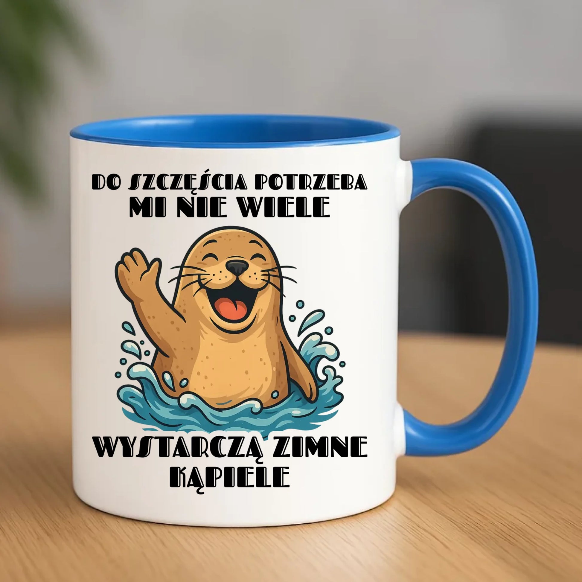 Kubek - prezent dla morsa - Do szczęścia potrzeba mi nie wiele HM06 - StoryCups.pl