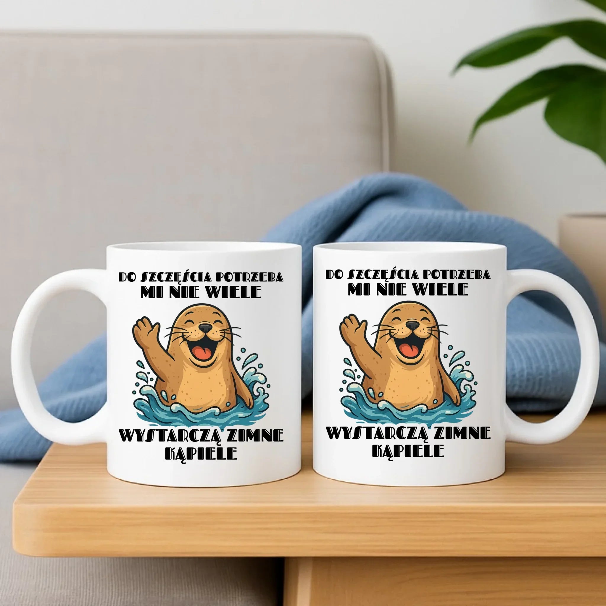 Kubek - prezent dla morsa - Do szczęścia potrzeba mi nie wiele HM06 - StoryCups.pl