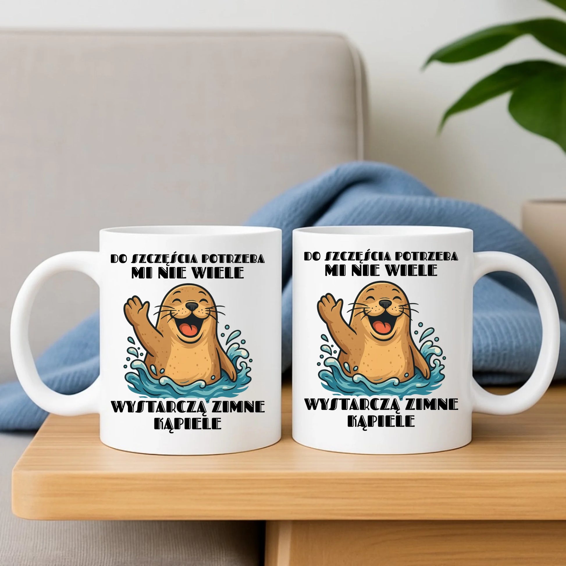 Kubek - prezent dla morsa - Do szczęścia potrzeba mi nie wiele HM06 - StoryCups.pl