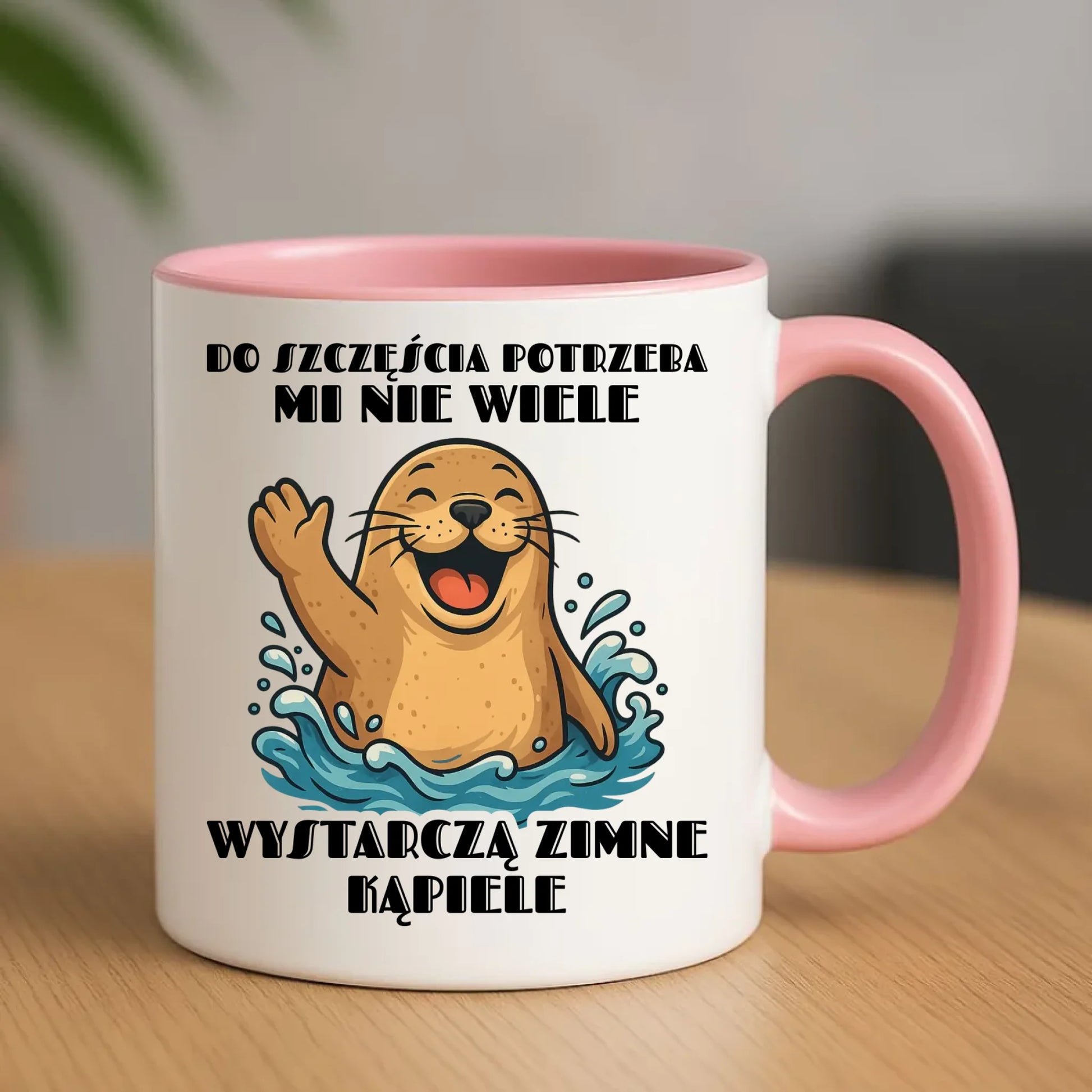 Kubek - prezent dla morsa - Do szczęścia potrzeba mi nie wiele HM06 - StoryCups.pl