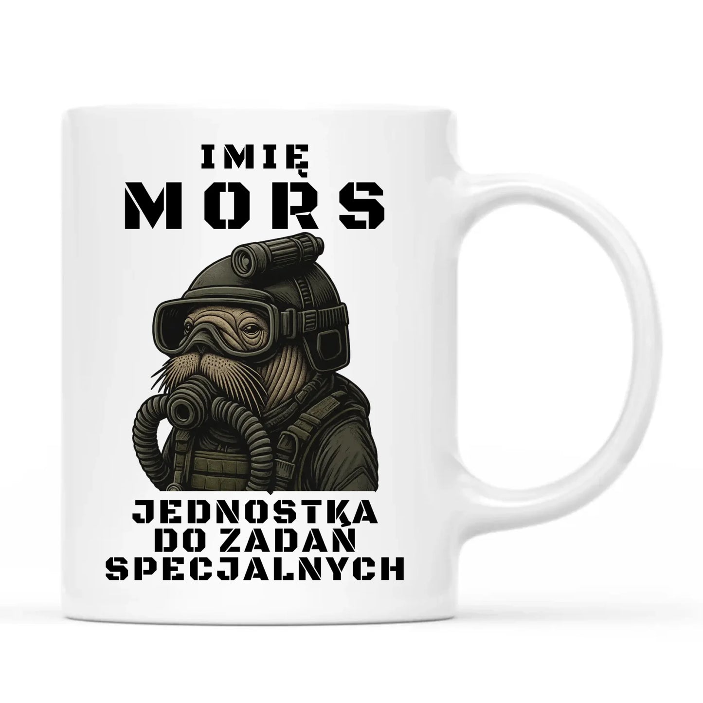 Kubek - prezent dla morsa - Mors do zadań specjalnych - personalizowany HM07 - StoryCups.pl