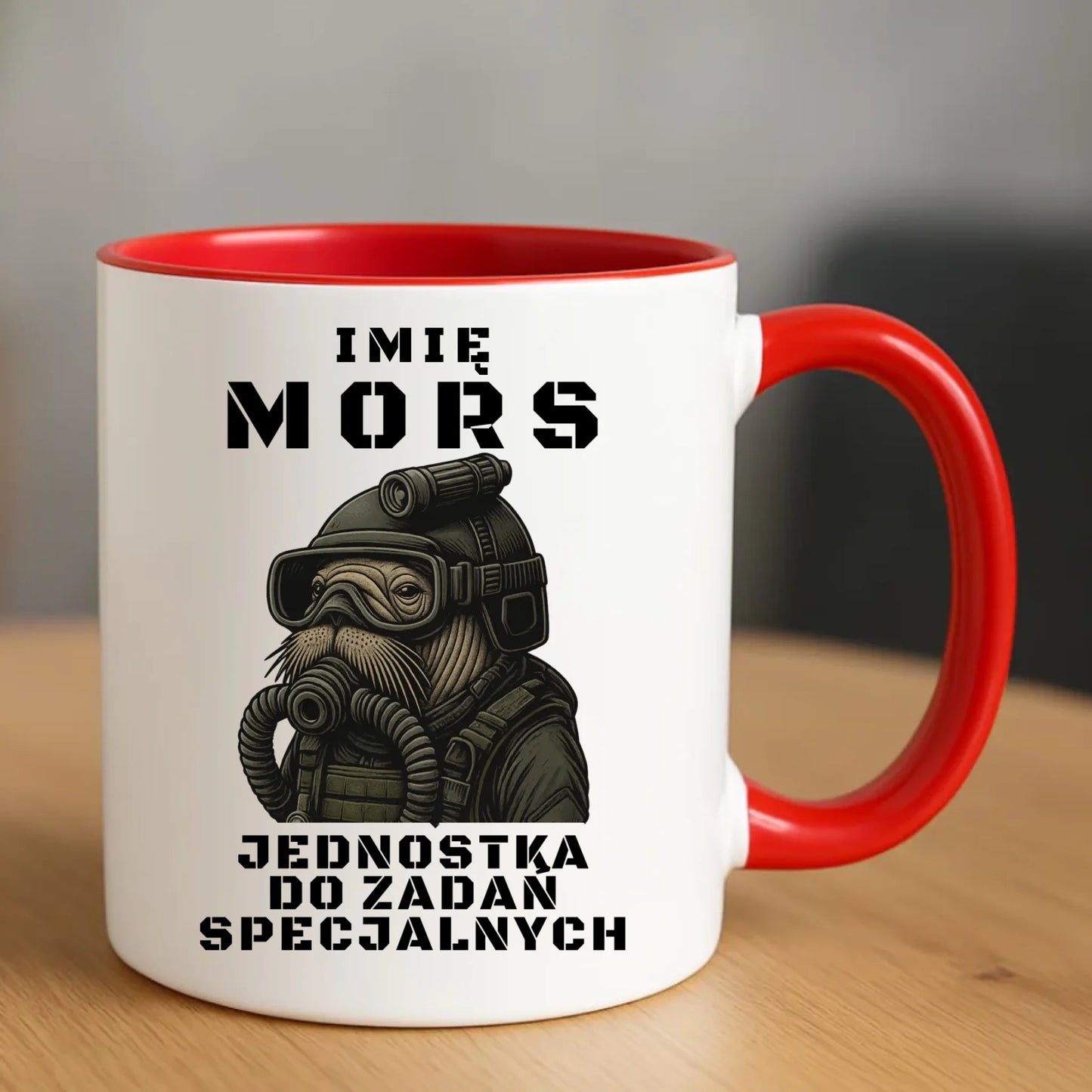 Kubek - prezent dla morsa - Mors do zadań specjalnych - personalizowany HM07 - StoryCups.pl