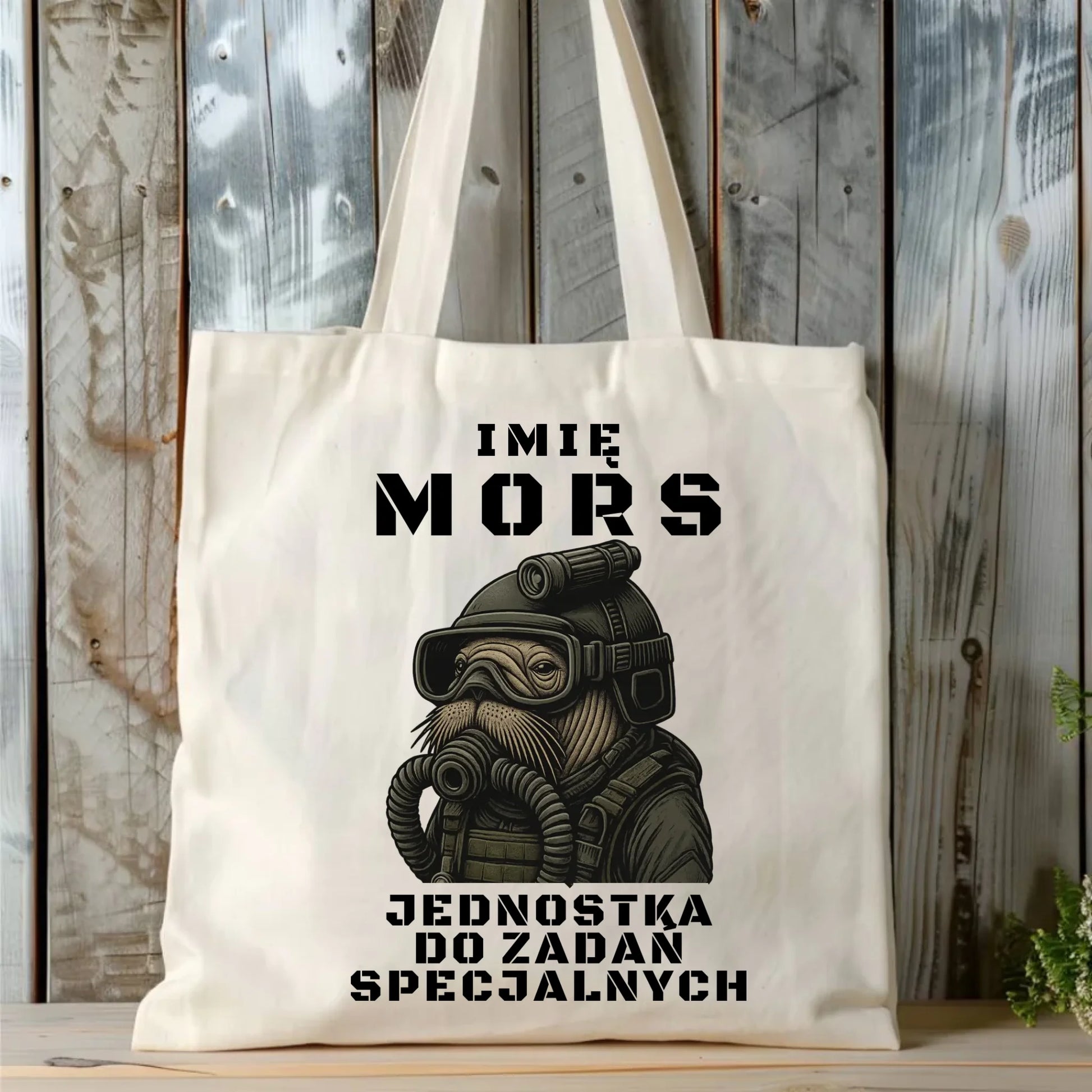 Torba - prezent dla morsa - Mors do zadań specjalnych - personalizowana HM07 - StoryCups.pl