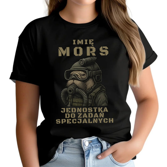 Koszulka damska - prezent dla morsa - Mors do zadań specjalnych - personalizowana HM07 - StoryCups.pl