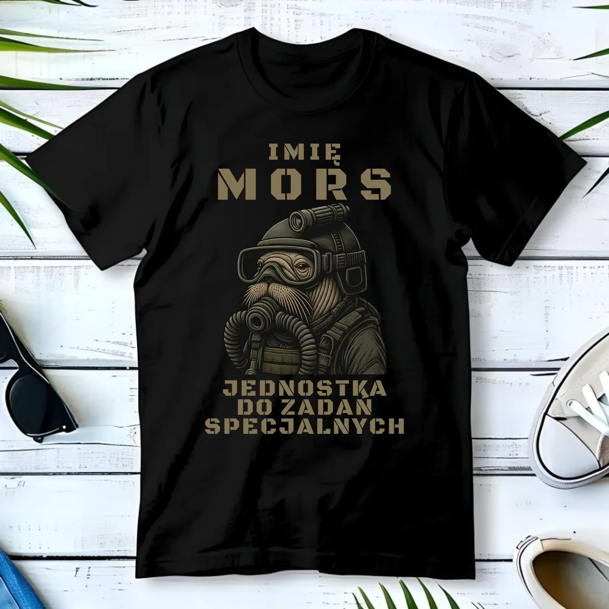 Koszulka męska - prezent dla morsa - Mors do zadań specjalnych - personalizowana HM07 - StoryCups.pl